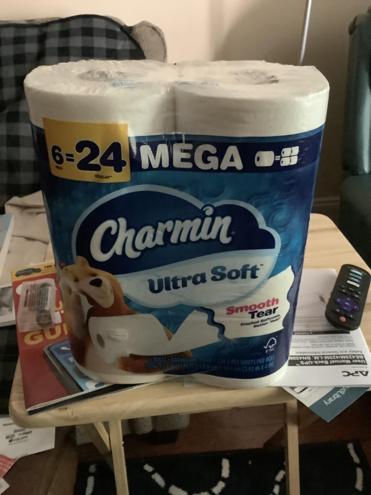 Charmin Ultra Soft Toilet Paper, 12 Mega Rolls = 24 Regular Rolls, 2-ply Bath Tissue customer photo 1