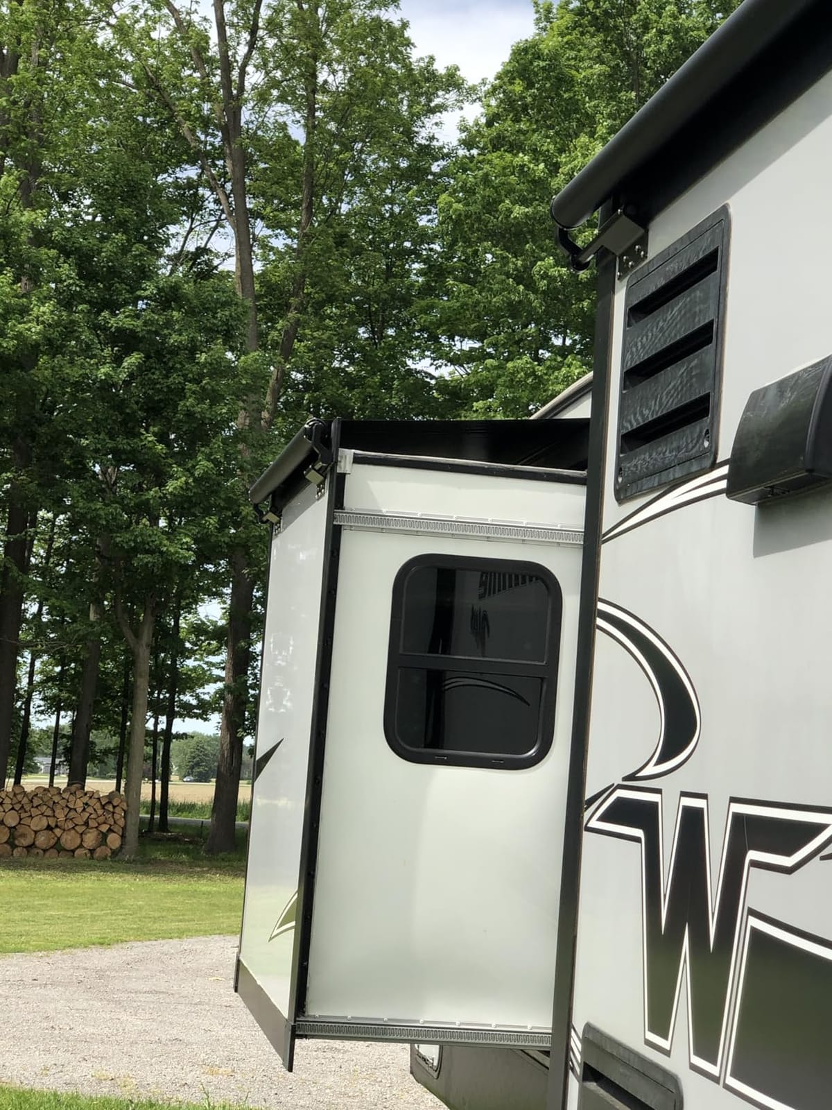 Suncode RV Slide Topper Awning Complete Kit Universal Fit for RV Slide-Out, Slide Out Protection for RVs, Campers & Travel Trailers - Black, 7'1
