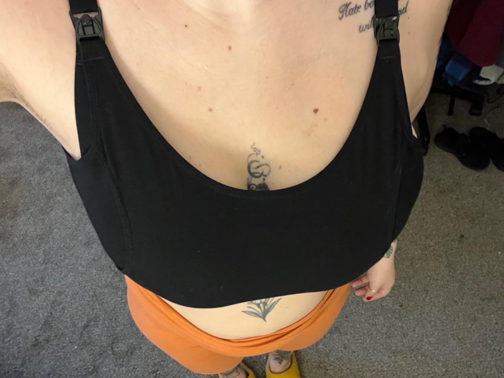 Momcozy Pumping Bra Hands Free, Cotton Pumping & Nursing Bra in One customer photo 1