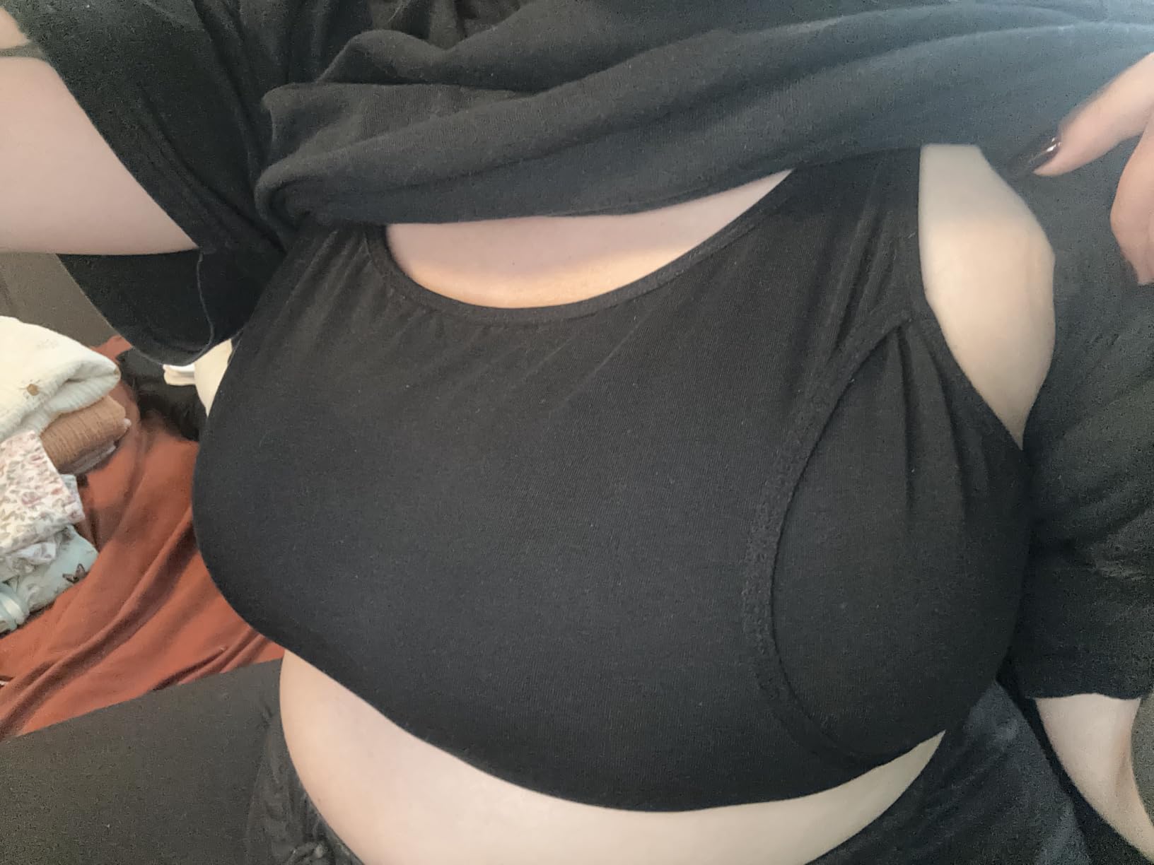 Momcozy Pumping Bra Hands Free, Cotton Pumping & Nursing Bra in One customer photo 1