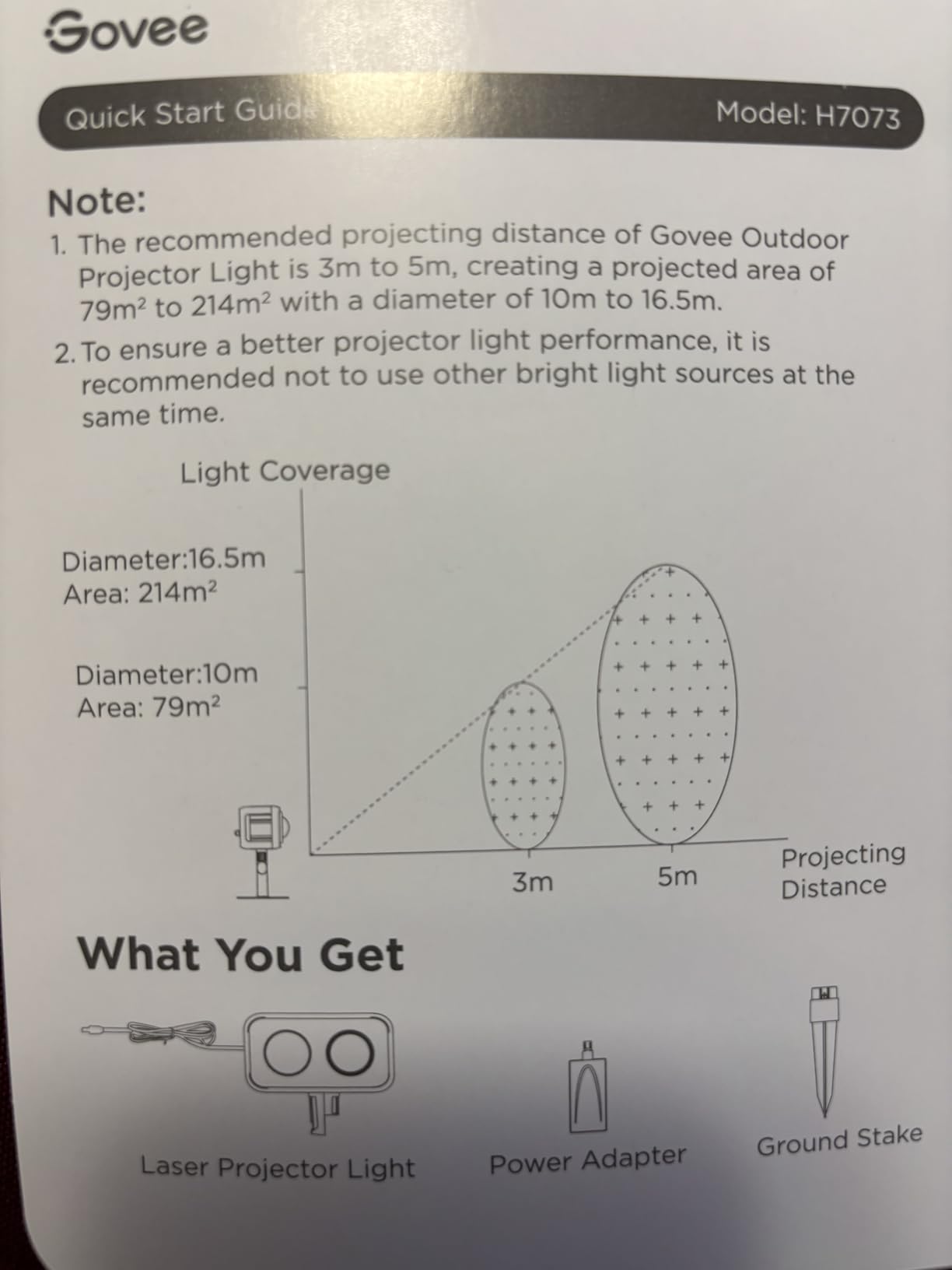 Govee Outdoor Projector Light, Upgraded Aurora Star Projector with 16 RGB Patterns for Patio, 50+ Scene Modes for Indoor & Outdoor Holiday Decor, Works with Alexa, Google, Matter, IP65 Waterproof customer photo 1