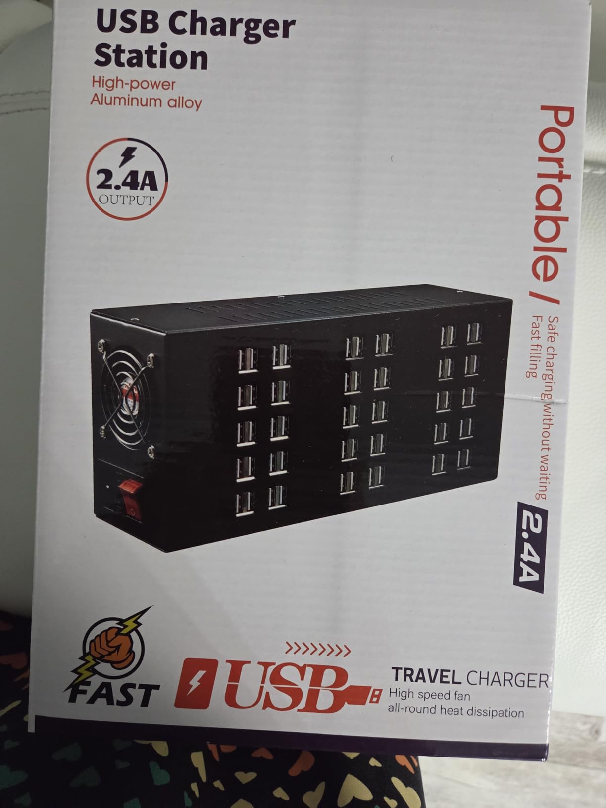 50 Port 200 Watt (40A) USB Charging Station, High Power Fast Charger Block for Hotels, Schools, Offices & Retail customer photo 1
