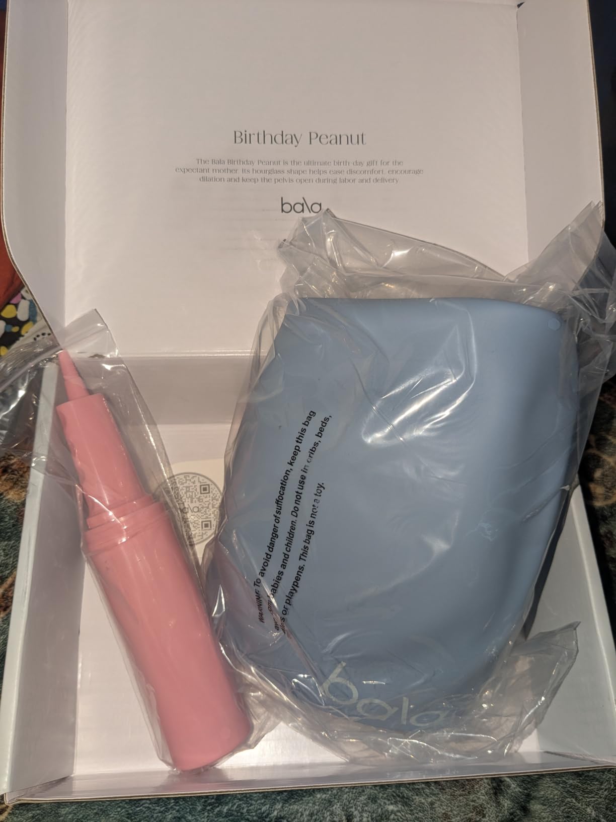 Bala Birthday Peanut, Hourglass Shaped Pregnancy Ball for Birthing & Labor | Womens Stability & Exercise Ball for Maternity Workouts, Physical Therapy, Pelvic Floor Exercise, Yoga & Pilates customer photo 2
