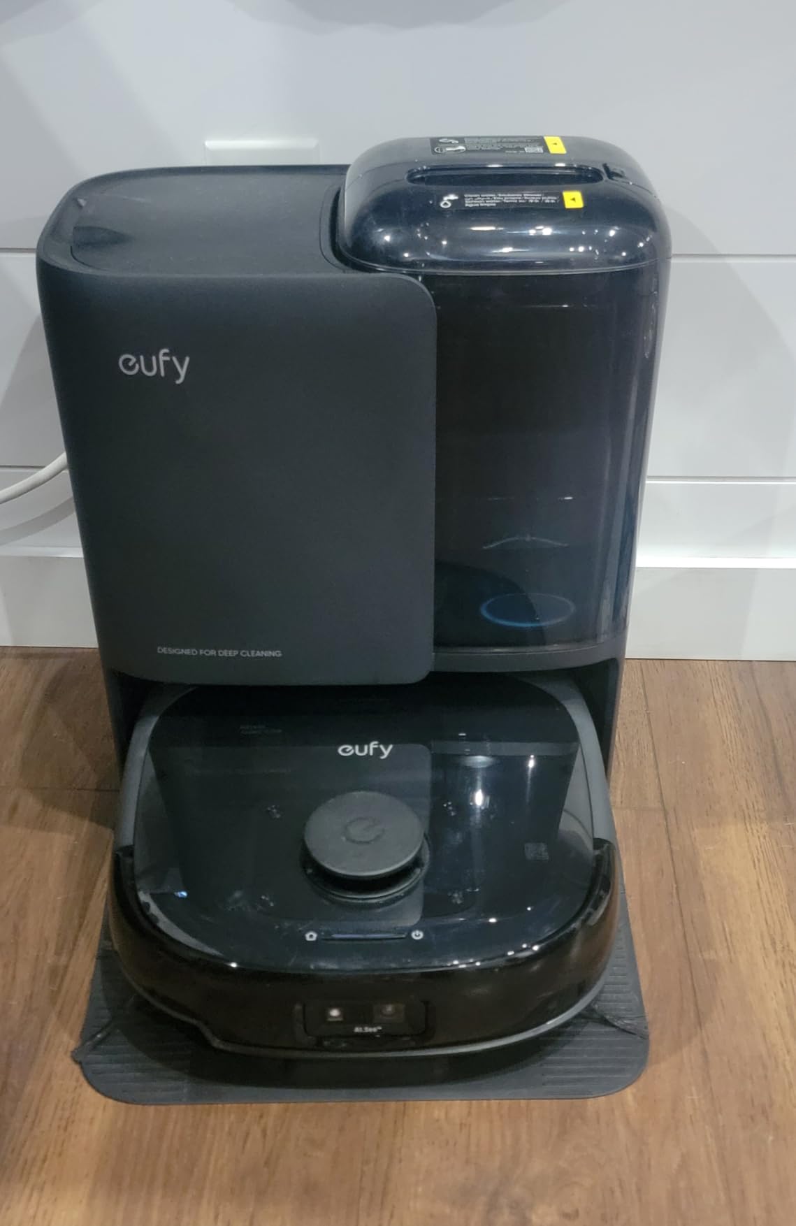 eufy E25 Robot Vacuum and Mop Combo, 20,000 Pa, HydroJet Roller Mop | Extendable Side Brush, Zero-Tangle Design, All-in-One Station, AI Obstacle Avoidance, Edge-to-Corner Cleaning customer photo 2