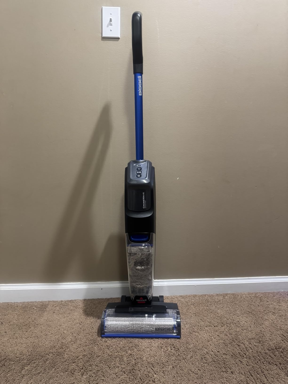 CrossWave Cordless Plus Wet Dry Vacuum, FurFinder Headlights, 4356 | Super Concentrate Multi-Surface Formula included; sealed hard surfaces & area rugs; cordless design customer photo 1