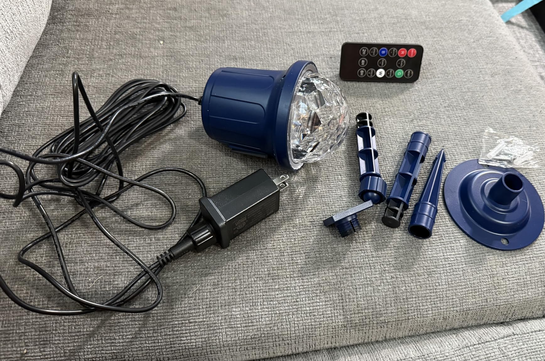 Halloween Projector Lights Outdoor, RGBW Ocean Wave Light Projector with Remote & Timer, IP65 Waterproof customer photo 2