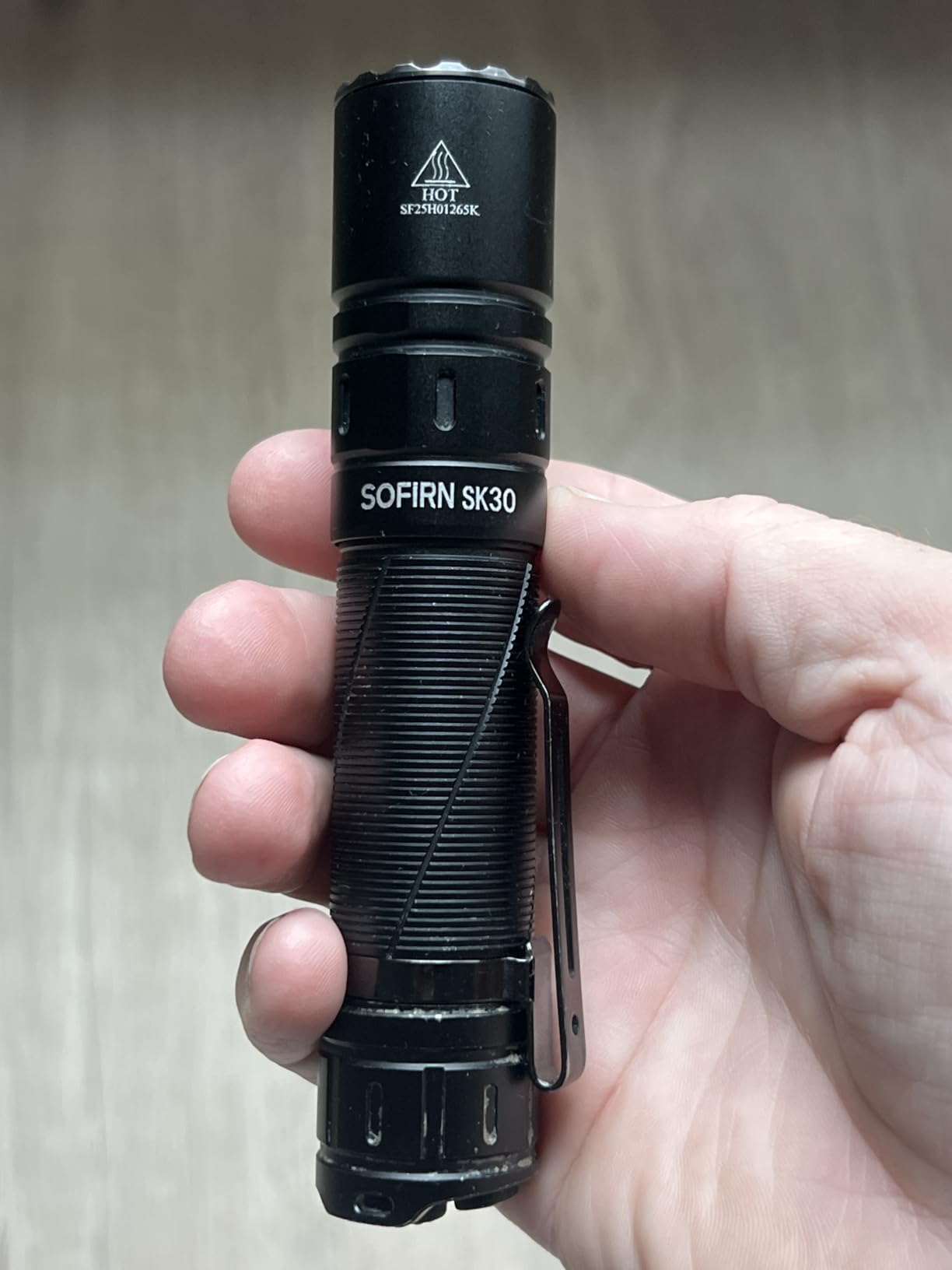 Sofirn SK30 Tactical Flashlight, 3000 Lumens Rechargeable with Holster | Dual Switch, Instant Strobe, 6 Modes, 1286ft Beam Distance, 42H Runtime, IPX8 Waterproof, for Police, Security, Rescue, Work customer photo 1