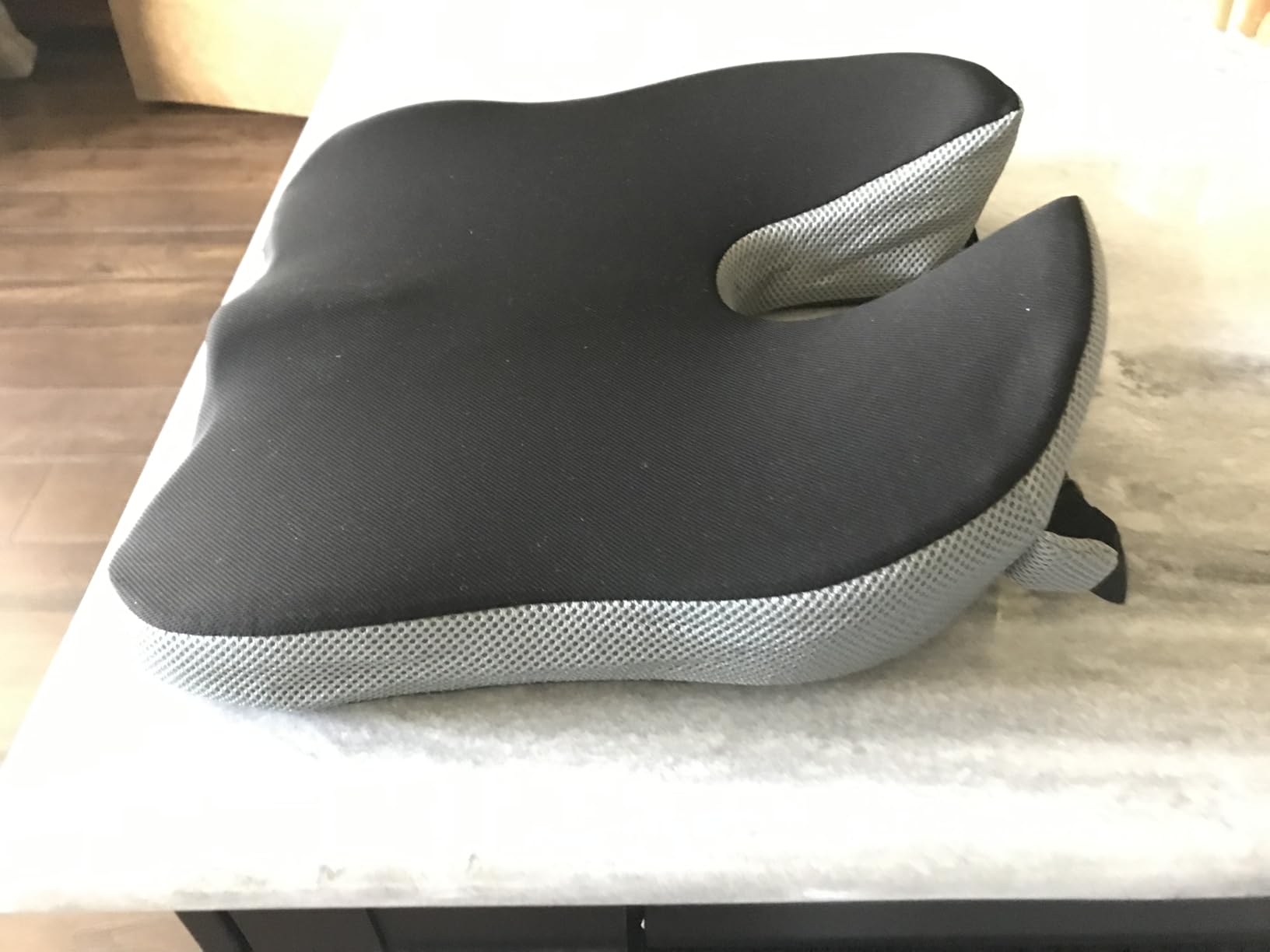 Seat Cushion for Office Chair, Wedge Car Seat Cushion, Memory Foam Truck Seat Cushion for Sciatica Tailbone Pain Relief, Long Driving, Coccyx customer photo 1