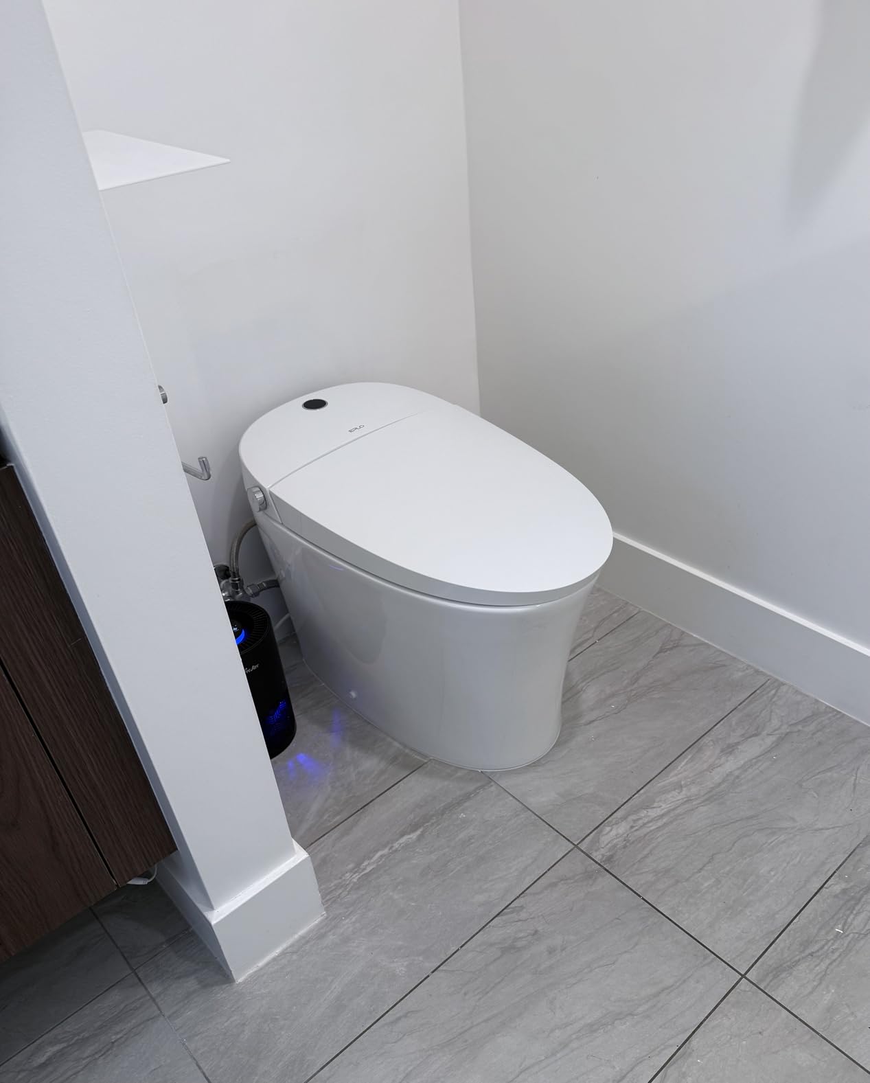 EPLO One Piece Smart Toilet Bidet, Tank&Pump, Foam Shield, Auto Flush E18 | Foot-sensor Flush, Blackout Flush, Elongated Heated Seat, Warm Water Wash, Air Dryer, Modern Japanese Toilet for Bathroom customer photo 2