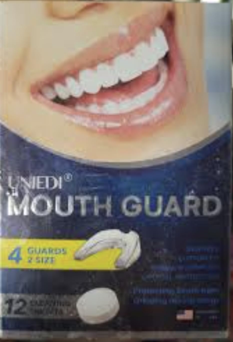 Mouth Guard for Grinding & Clenching Teeth at Night, Sleeping Mouthguard | 4PCS Bite Guard, Moldable Custom-Fit Night Guards for Adults with 12 Cleaning Tablets, Designed for Bruxism customer photo 1