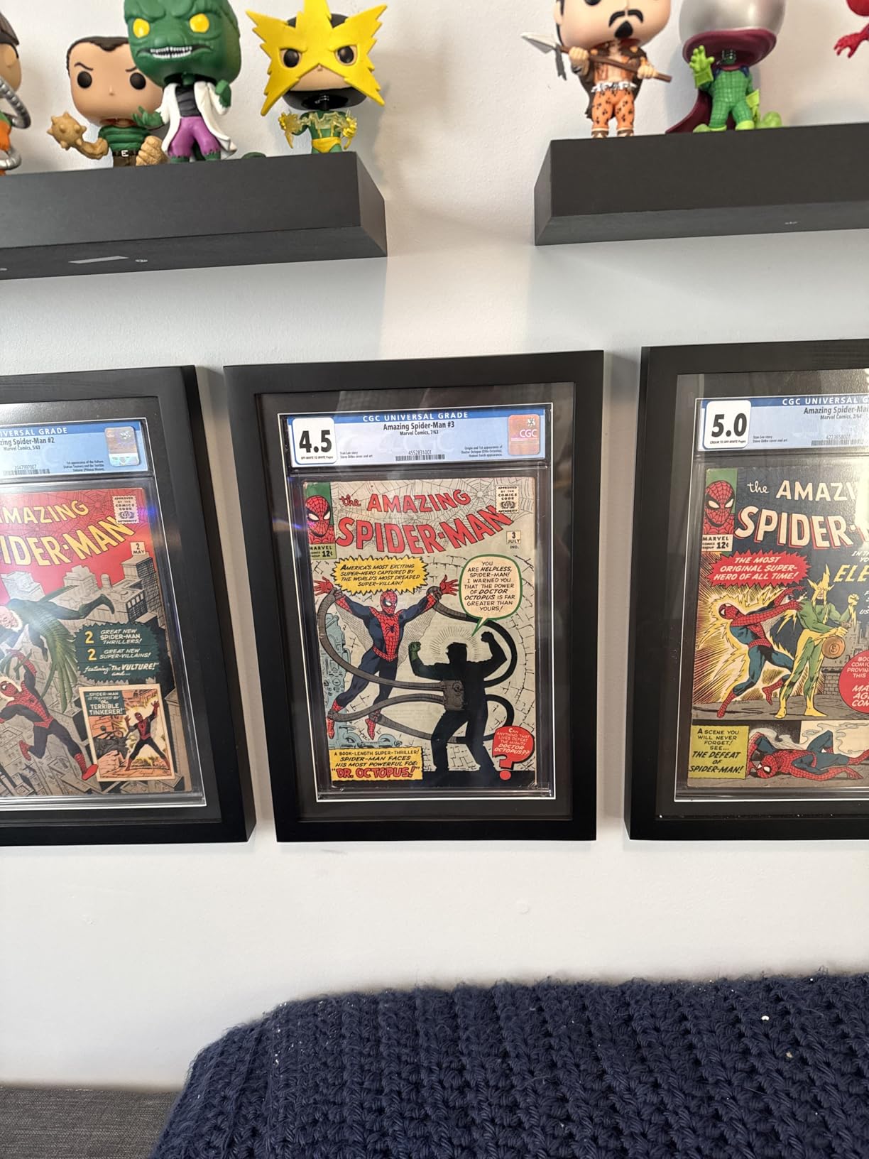 2 Pack Graded Comic Book Frame, Solid Wood, Black Mat | Fits Standard CGC Graded Comics, Solid Wood, Black Mat, 2-Pack Value, Wall Mounted, Gift for Comic Book Collectors customer photo 1