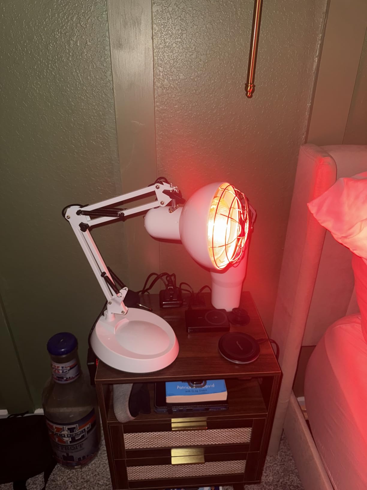 Profey Infrared Light Heat Lamp, Red Light Therapy for Body Muscle Joint Pain Relieve, 150W Infrared Lamp with Adjustable Stand, Timer customer photo 2