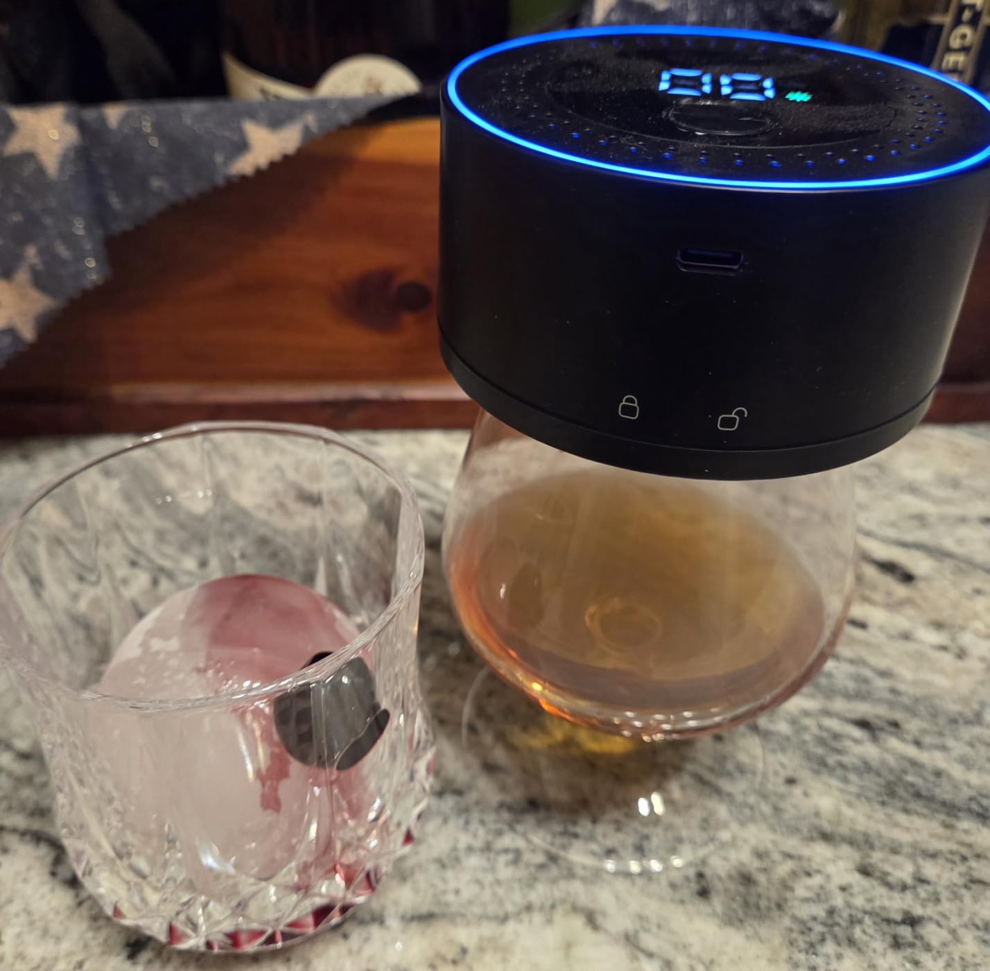 Electric Whiskey Smoker Kit-Rechargeable Cocktail Smoker Set with 6 Wood Chips-Unique Bourbon Ideal Christmas, Birthday, Valentine's Day Gift,Gifts for Men, Dad, Husband customer photo 2