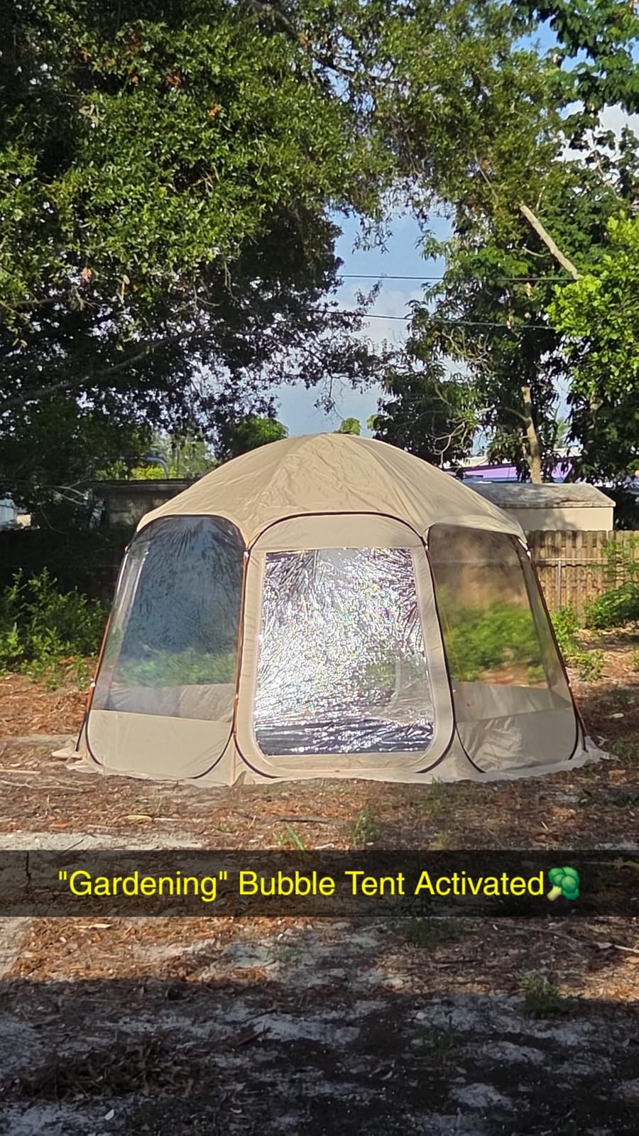 VEVOR Pop up Sports Tent, 8 Sizes Optional Clear Bubble Tent for 1-6 Person, Waterproof Outdoor Pod with Floor Mat & Top Cover, Garden Igloo Dome Tents Camping Shelter for Sports Watching customer photo 1