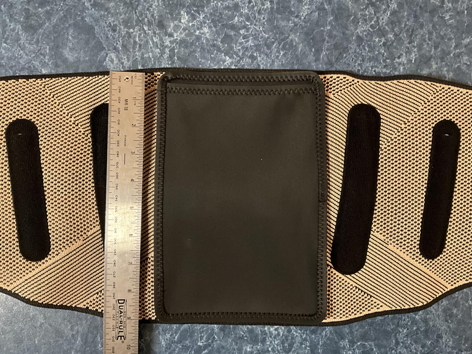 JIUFENTIAN Copper Lower Back Brace for Men and Women, Large | Removable Dual Spine Rods & Therapy Pocket & Ultra Breathable - Sciatica, Scoliosis, Lower Back Pain Relief & Work Support customer photo 2