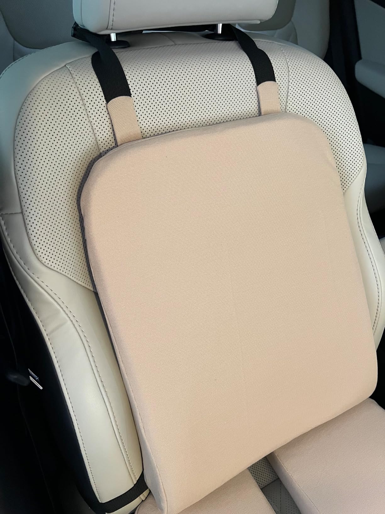 Elmara Doctor-Designed Car Seat Cushions for Driving - Car Seat Back Support, Driver Seat Cushion and Back Cushion for Car, Pillow for Driving Seat - The Ultimate Comfort Solution for Cars (Black) customer photo 2