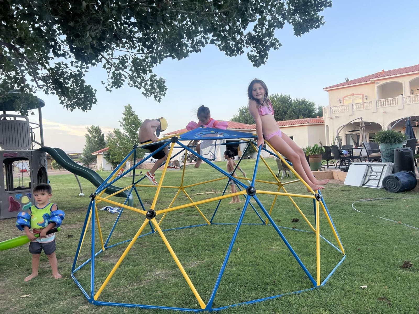 Zupapa Monkey Bars Climbing Dome with Hammock - Sturdy & Portable Jungle Gym for Kids, Backyard Playset customer photo 1