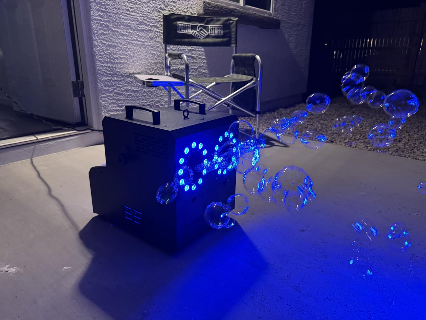 Fog Bubble Machine, 1500W 3IN1 Smoke Bubble Machine with 24LEDs RGBW 4IN1 Lighting Effect Remote Control Timer Settings DMX512 for Halloween Birthday Parties Wedding Show Festival Stage customer photo 2