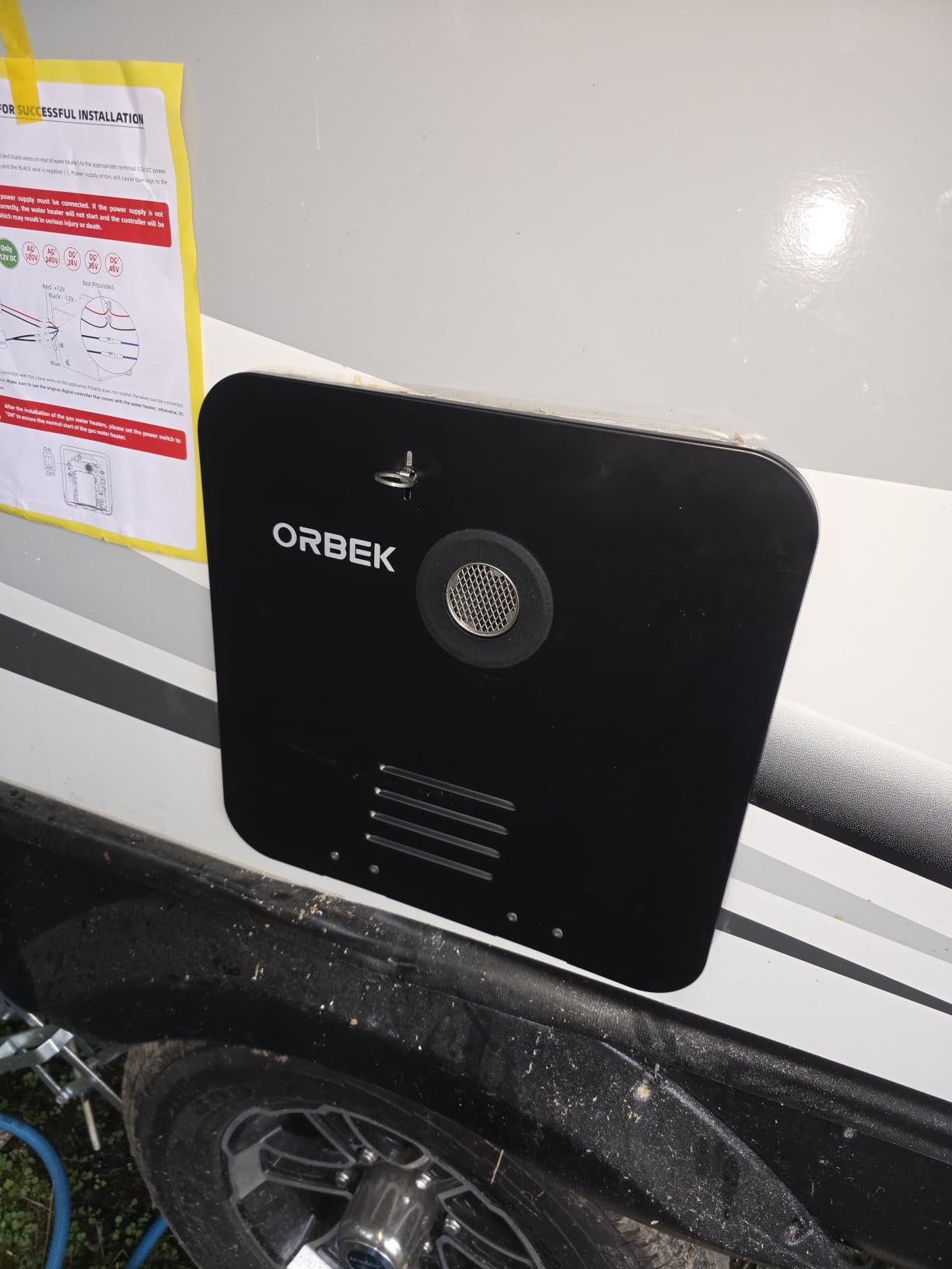 ORBEK RV Tankless Water Heater, Propane, 12V DC, For RV Family & Camper | High-Altitude Performance, Continuous On-Demand Hot Water, Remote Temperature Control, Built for RV Travel, CSA Certified customer photo 1