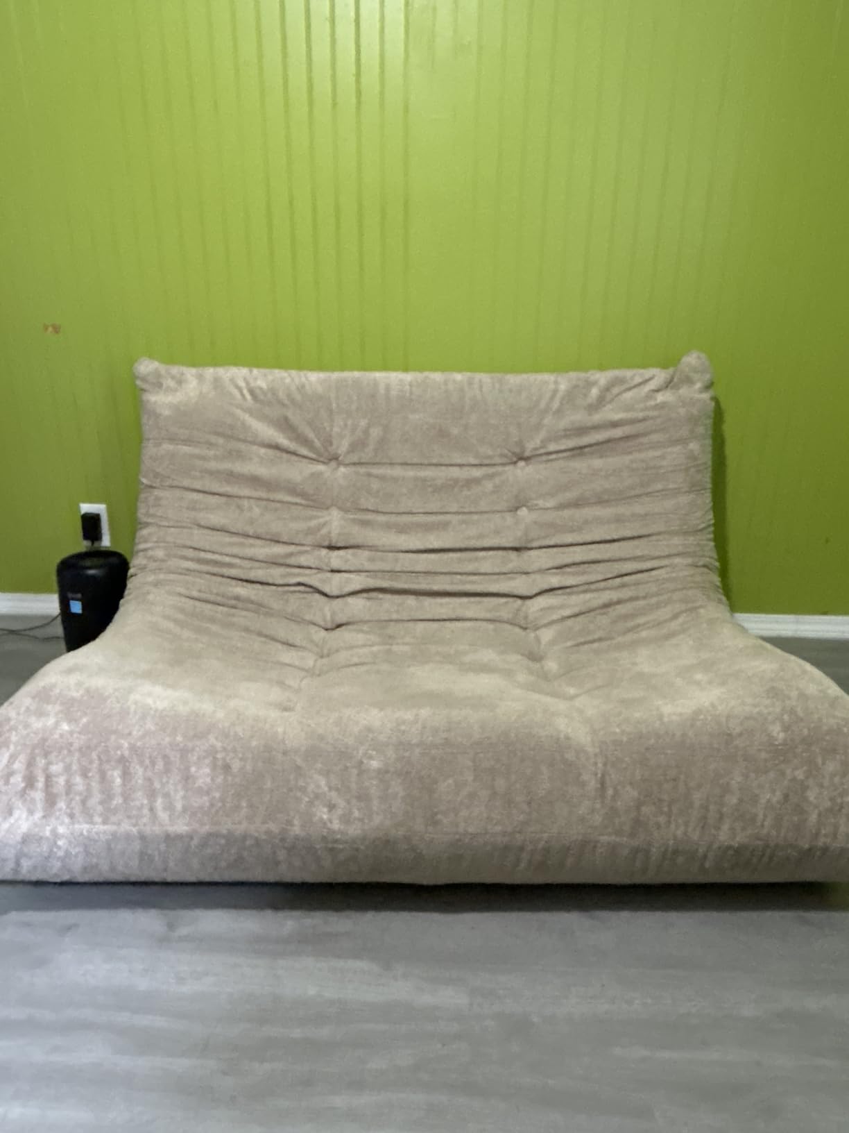 Premium Chenille Bean Bag Chair for Adults, Oversized 40D Memory Foam Floor Sofa, Giant Deep Seat Gaming Reading Nook, No Assembly Required, Urban Grey customer photo 1
