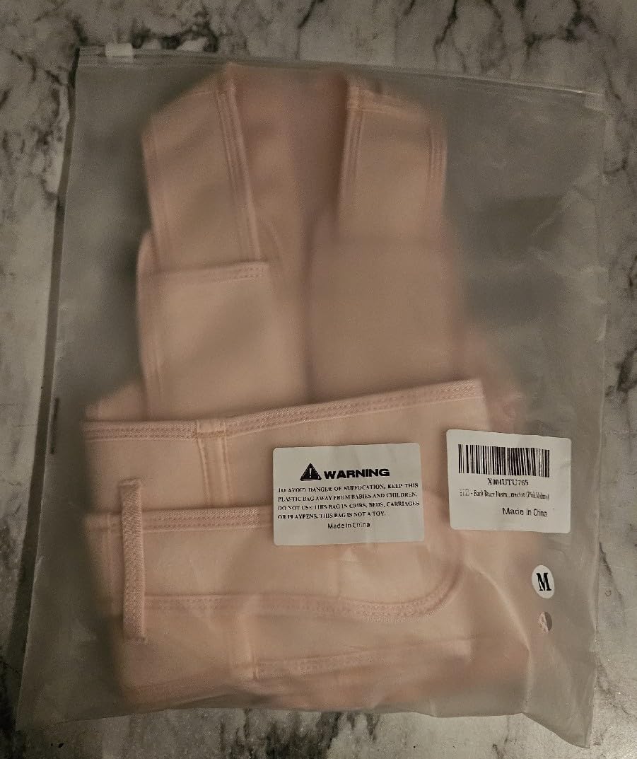 Kids Back Brace Posture Corrector for Boys Girls Teen Youth, Adjustable Upper Back Straightener Lumbar Support Belt for Children Teenager Hunchback Scoliosis Pain Relief Spine Corrector (Pink, Medium) customer photo 1