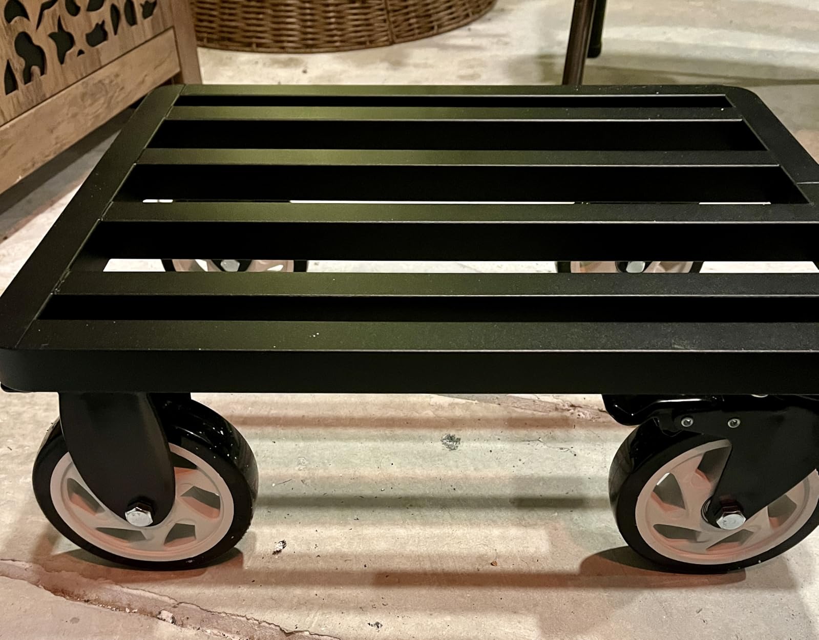 Heavy-Duty Stainless Steel Furniture Dolly 18'' x 14'' Inch, 2000LBS Capacity Moving Dolly with 5
