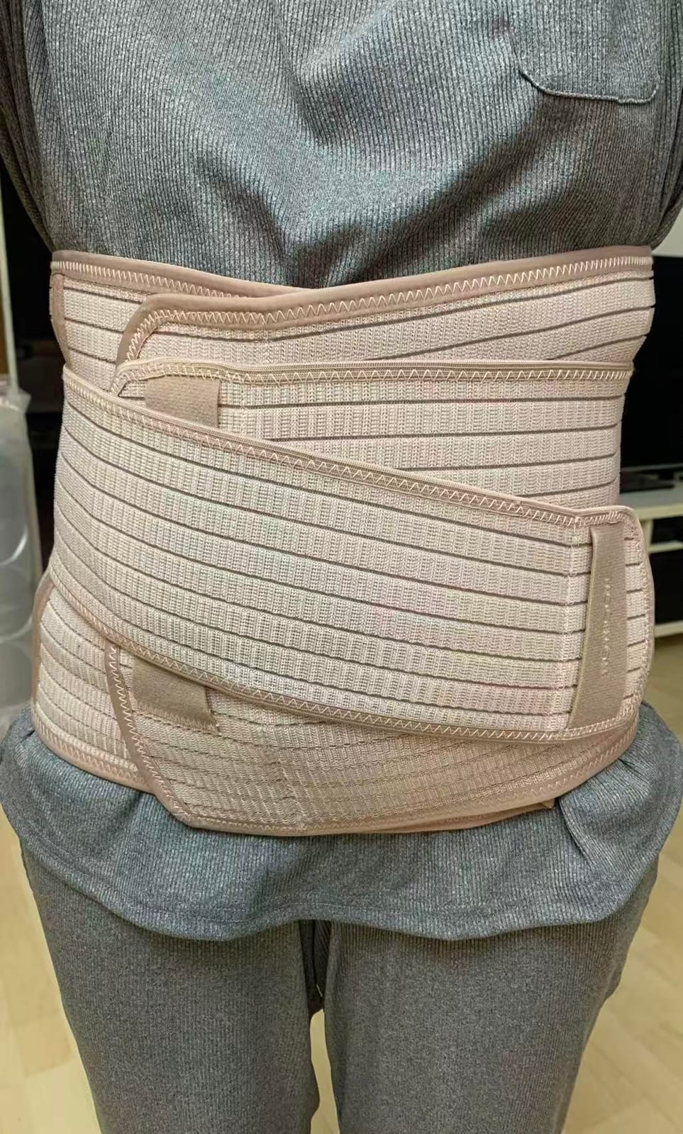 Postpartum Belly Band, Breathable Abdominal Binder for C-Section Recovery, Adjustable Belly Wrap with Lower Back Support, Post Surgery Belly Binder & Postpartum Belt for Women After Birth customer photo 1
