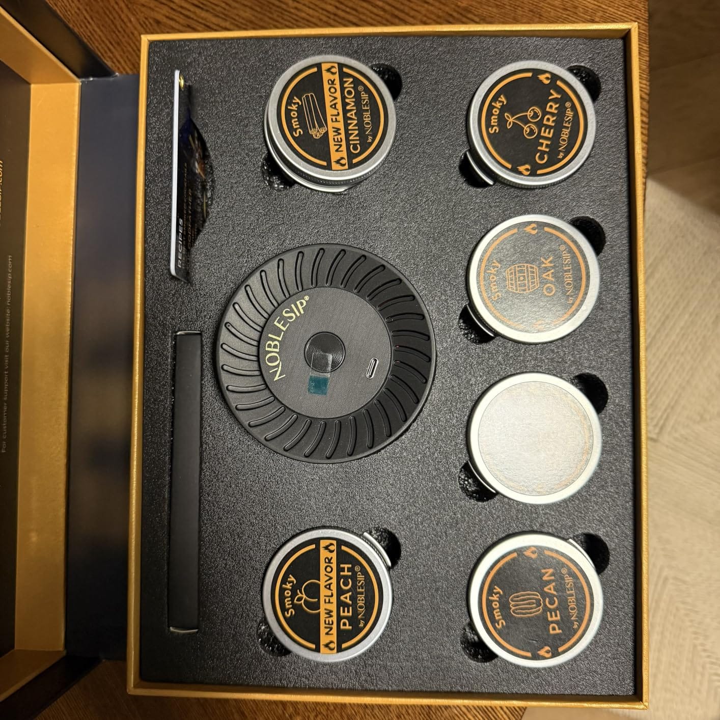 NOBLESIP New Whiskey and Cocktails Smoker PREMIUM Electric Kit. Innovative Automatic Smoking, no Torch Needed. Easily Make Aromatic Smoked Old Fashioned. New Bourbon Home bar Gift customer photo 2