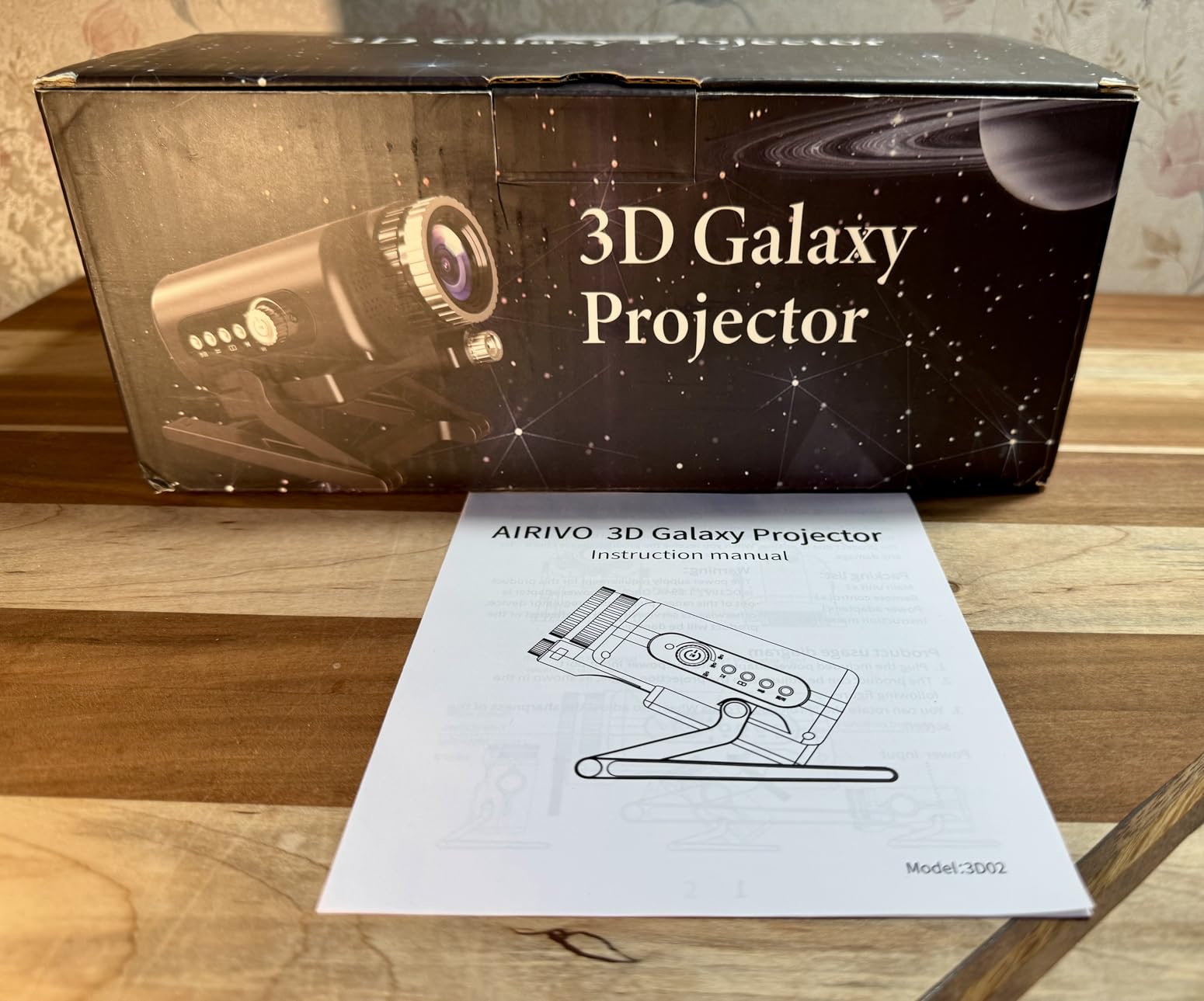 AIRIVO Visual Star Projector, 3D Dynamic Projector with 60 3D Scenes, Galaxy Projector with Bluetooth Speaker, Night Light Projector for Room Decor, Ideal Gift for Kids, Adults, Valentine's Day customer photo 1