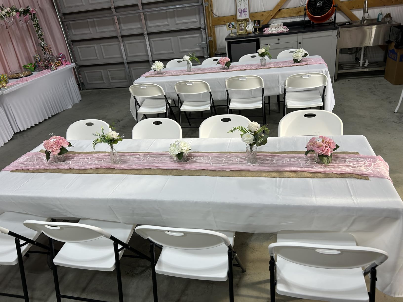 Bonnlo 10-Pack White Plastic Folding Chairs, Portable Seat with Sturdy Steel Frame for Indoor & Outdoor Use, Perfect for Banquet, Party, Wedding, Office, and Camping customer photo 1