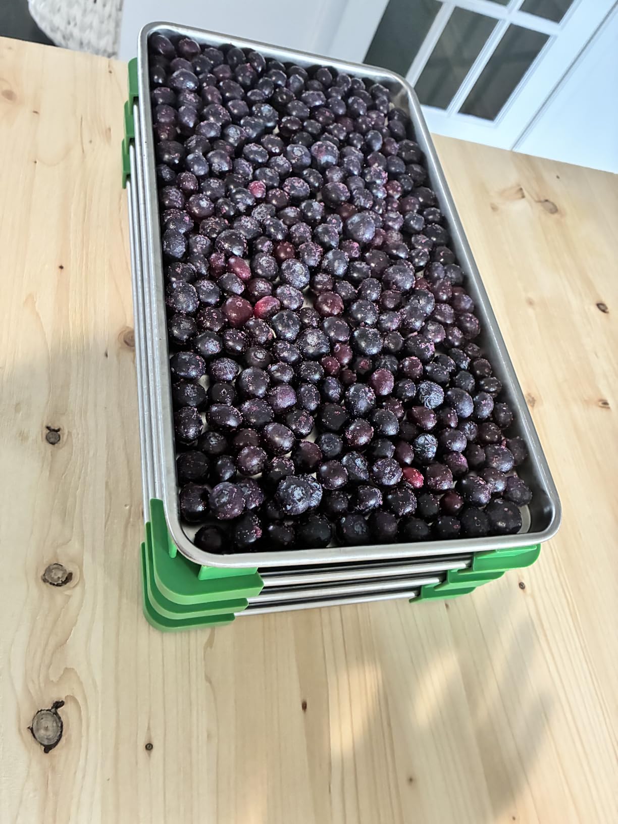 Freeze Dryer Trays, Medium Metal Trays (5 Pcs) | Compatible with Harvest Right Home Pro Freeze Dryer, Includes 100 Pcs Parchment Paper & 16 Tray Stackers customer photo 1