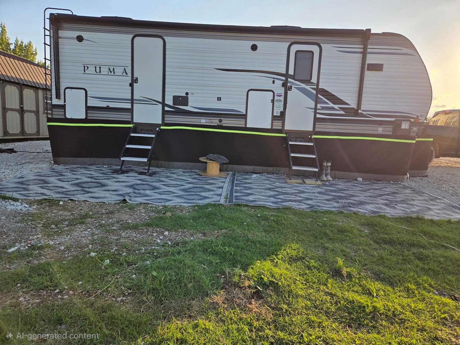 RV Skirting for Winter - Heavy Duty Insulated for Travel Trailer, 5th Wheel | Truck Camper Skirt Kit, All-Weather Snow Protection, Windproof & UV Resistant for Class A B C Motorhome, 2.6 Ft x 59 Ft customer photo 2