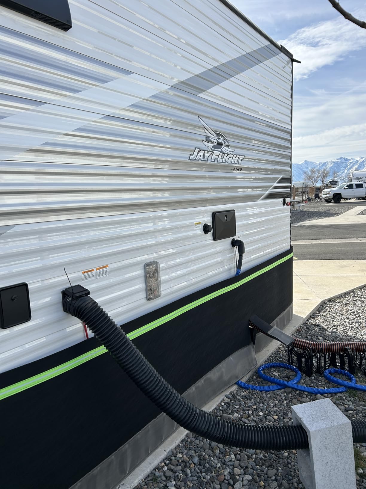 Rv Skirting for Winter Camper Insulated Skirt for Travel Trailer 5th Wheel Motorhome & Class A/B/C, High-Density Fiberboard Mesh, Windproof Snow Proof, High 31.5 Inch/78 FT customer photo 2
