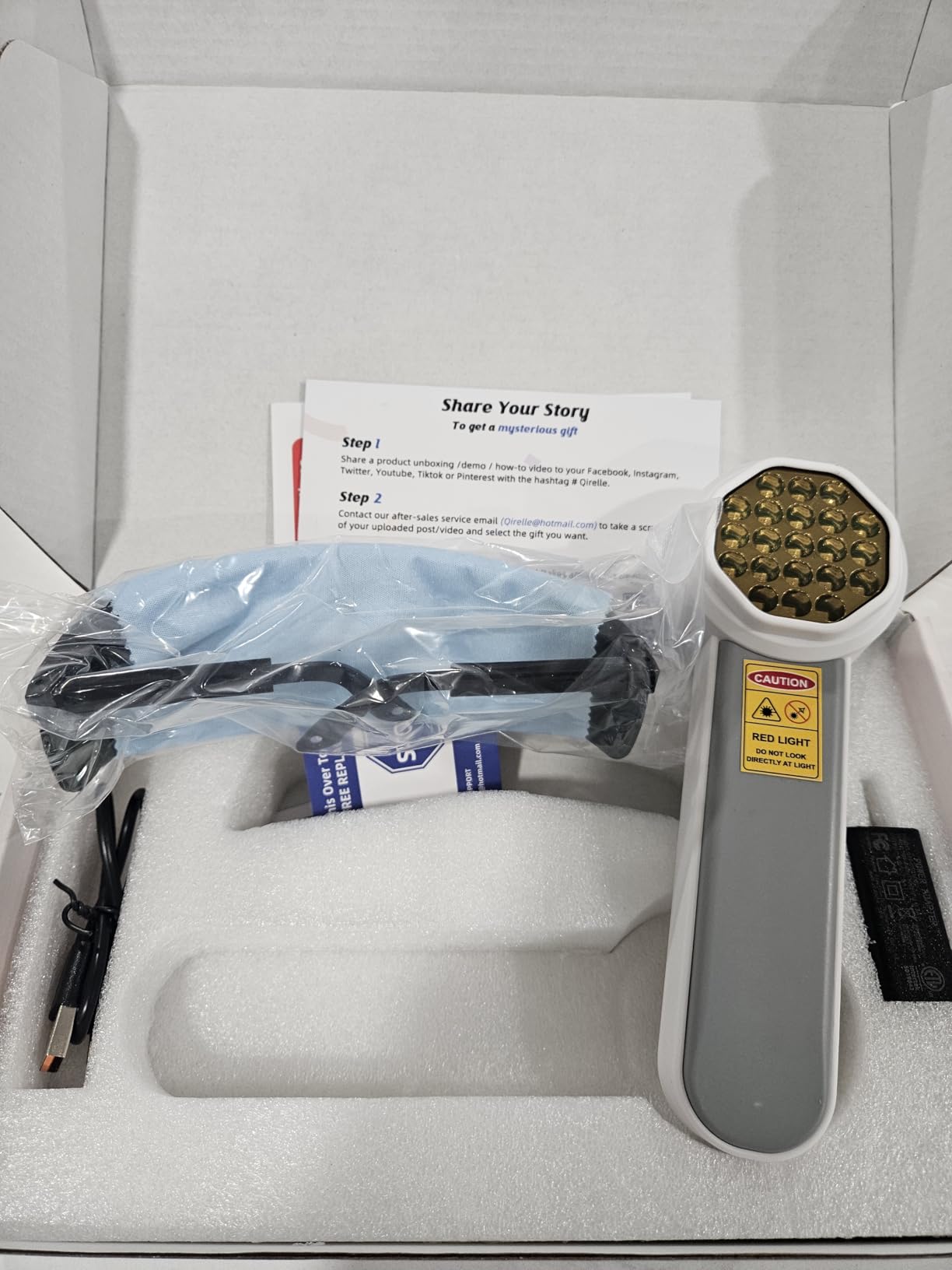 Handheld Red Light Therapy Device with Pulse Mode, 3 Wavelengths Infrared & Near Infrared Light Therapy for Body, Knee, Shoulder, Back, Joints & Muscles, 5 Core Modes, Safe for Humans and Pets customer photo 2