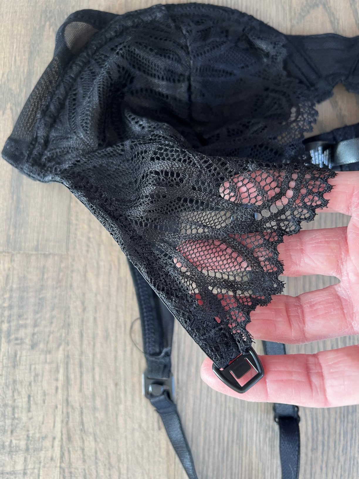 MILK&LACE Petra Nursing Bra - Soft Stretch Lace Maternity Bra with Gentle Underwire, One-Hand Clips & Adjustable Fit customer photo 1