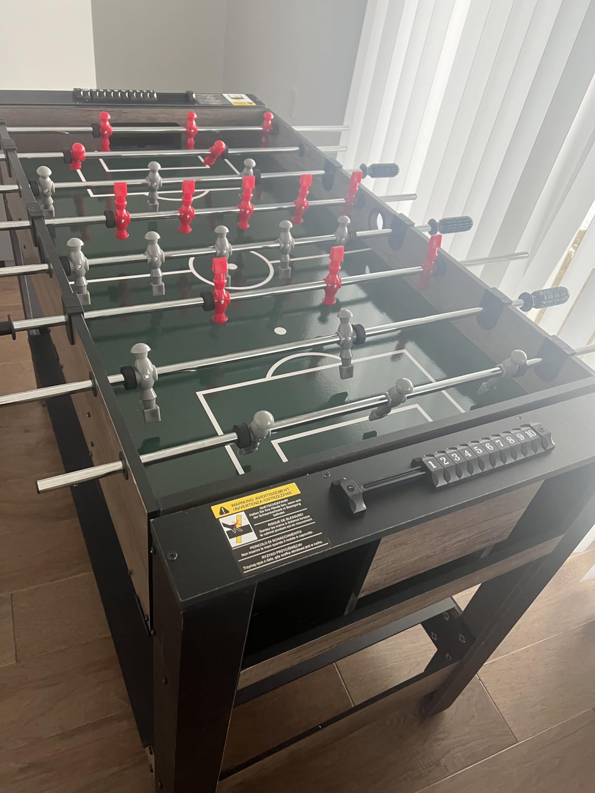 Goplus 3-in-1 Swivel Game Table, 49'' Combo Game Table with Foosball, Pool Billiards & Table Tennis for Adults, Indoor Arcade Table with Legs for Family Game Room Party customer photo 2
