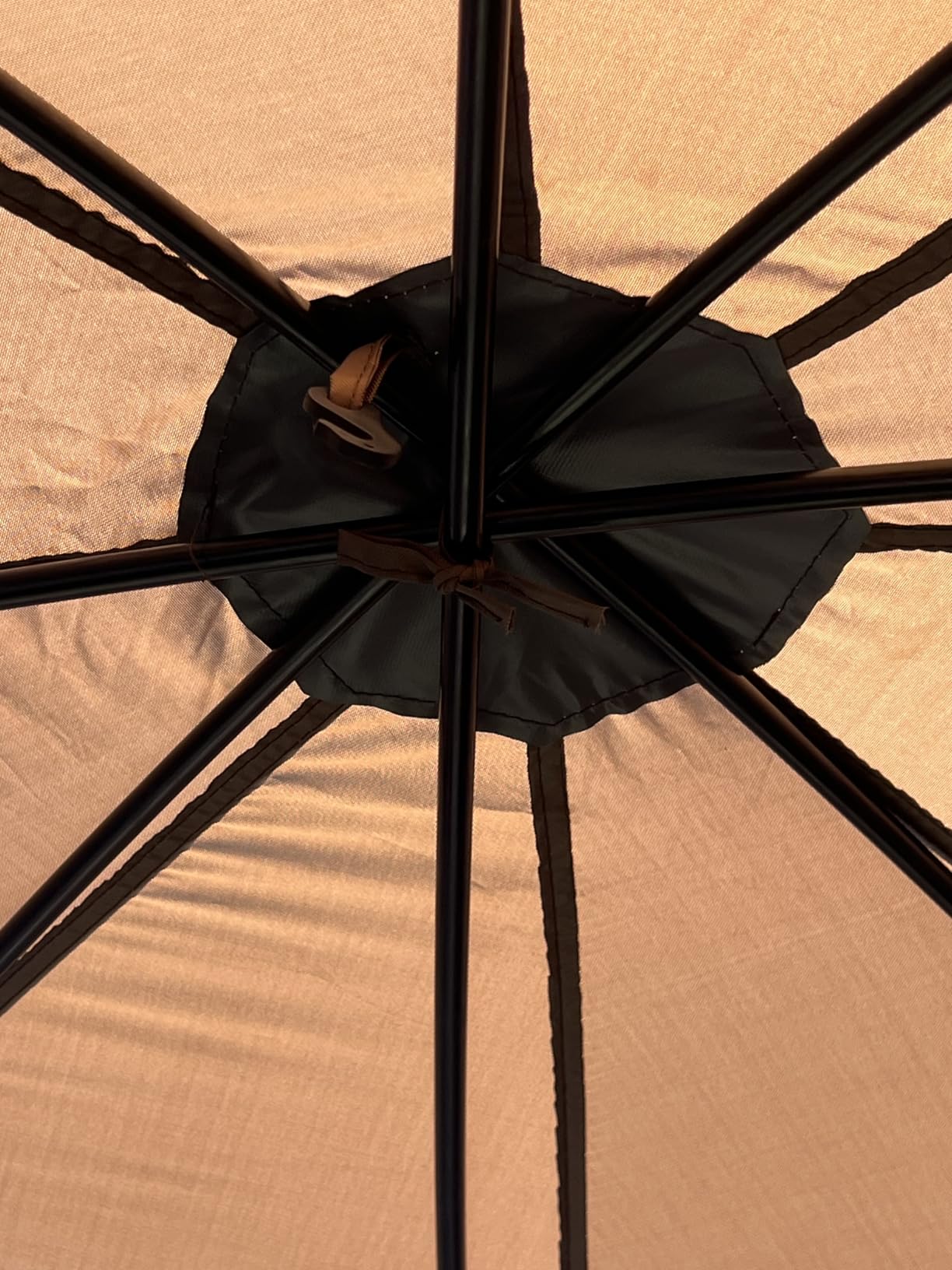 Aoxun 12x12ft Pop Up Canopy Tent, Camping Gazebo Screen Tent, Brown customer photo 1