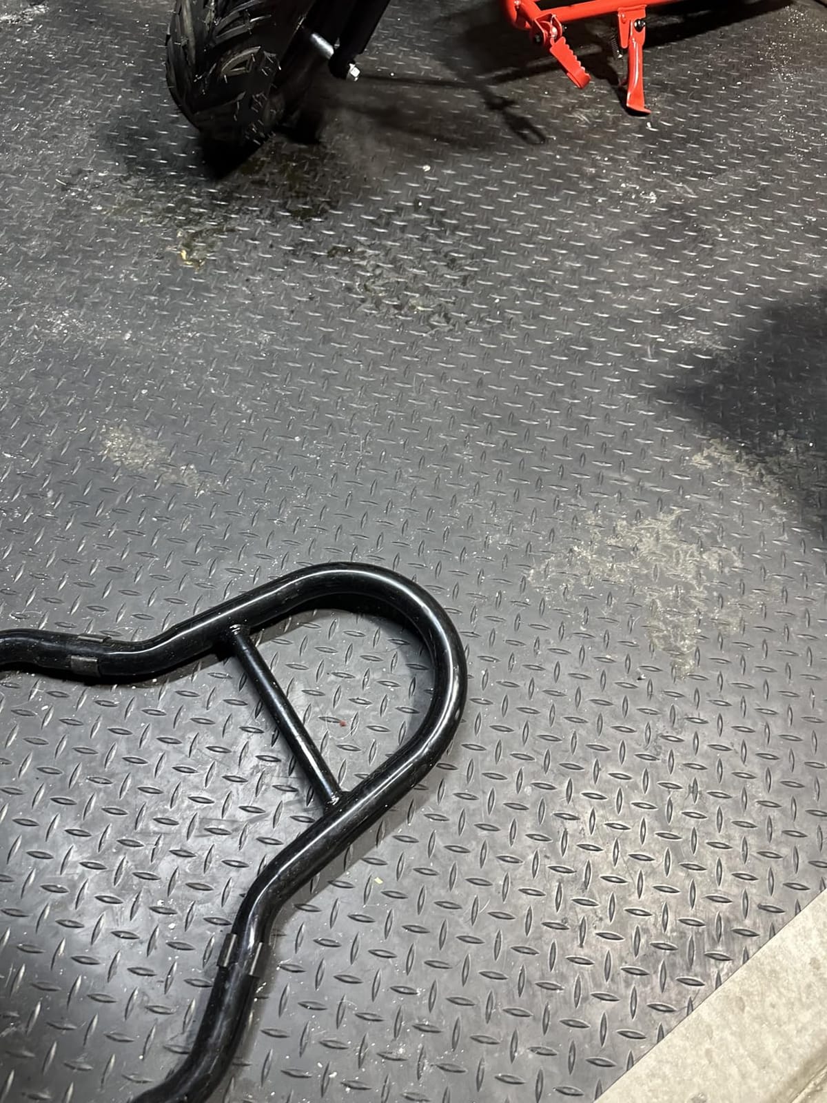 KRAOK Containment Mat, Garage Floor Mat 7.5x17ft, Stops Oil Stains & Mud Mess, 2mm Thickest PVC, Heavy Duty Waterproof Shield for Concrete, Easy Clean for Trucks, SUVs & Multi-Car Use - Black customer photo 1