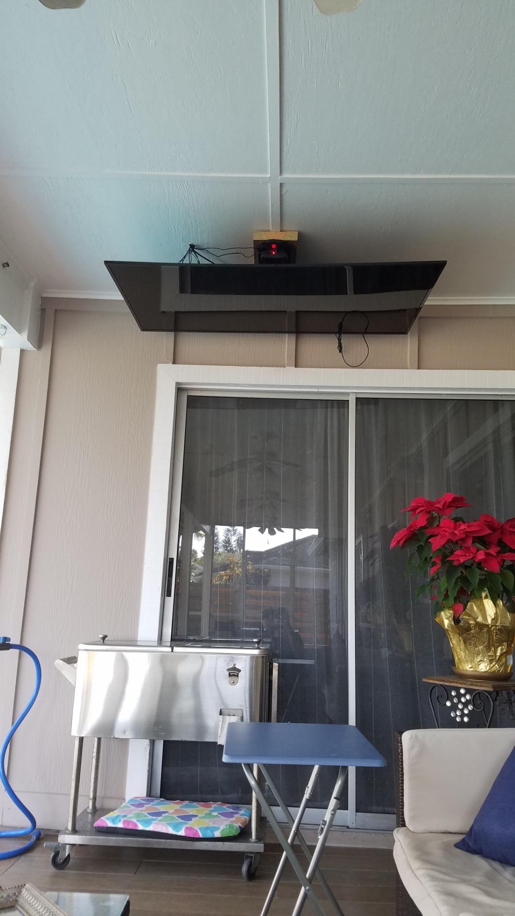 VIVO White Electric Ceiling TV Mount, 37-70 in Screens, MOUNT-E-FD75CW customer photo 1