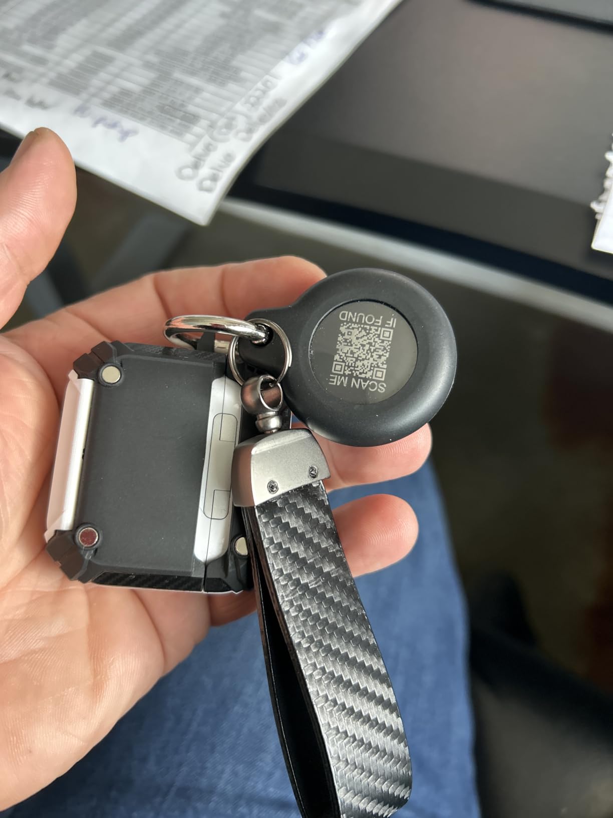 4 Pack Tracker Tags Item Finder for Apple Find My MFi Certified iOS Only | Waterproof Bluetooth Key Finder with Replaceable Battery customer photo 2