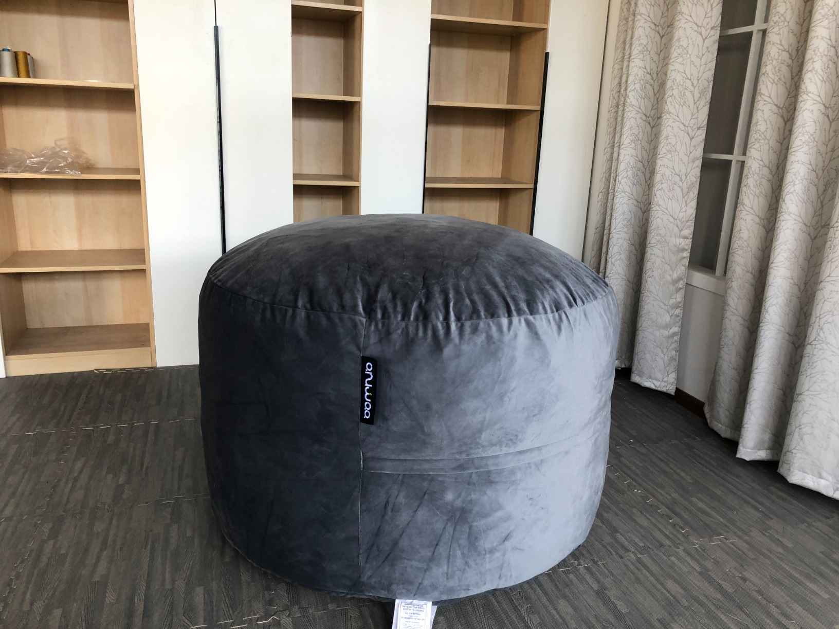 Bean Bag Chairs for Adults, 4FT Memory Foam, Plush Microfiber, Black | Gaming Cozy Chair, Oversized Bean Bag with Backrest & Armrests, Supports Reading, Gaming, Relaxing in Bedrooms, Living Rooms customer photo 1
