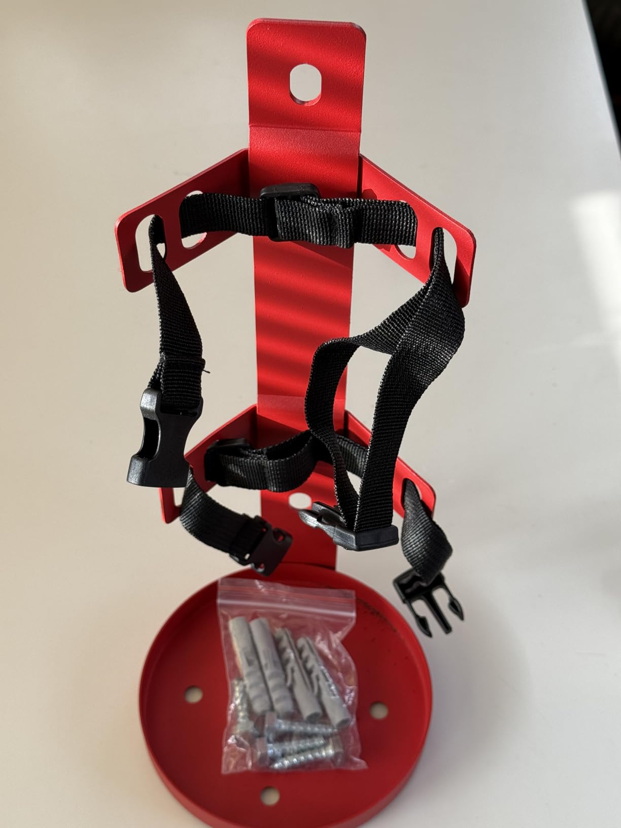 Fire Extinguisher Wall Mount Bracket, Heavy Duty Quick Release Metal Holder for 5 lb Extinguishers (1 Pack) customer photo 1