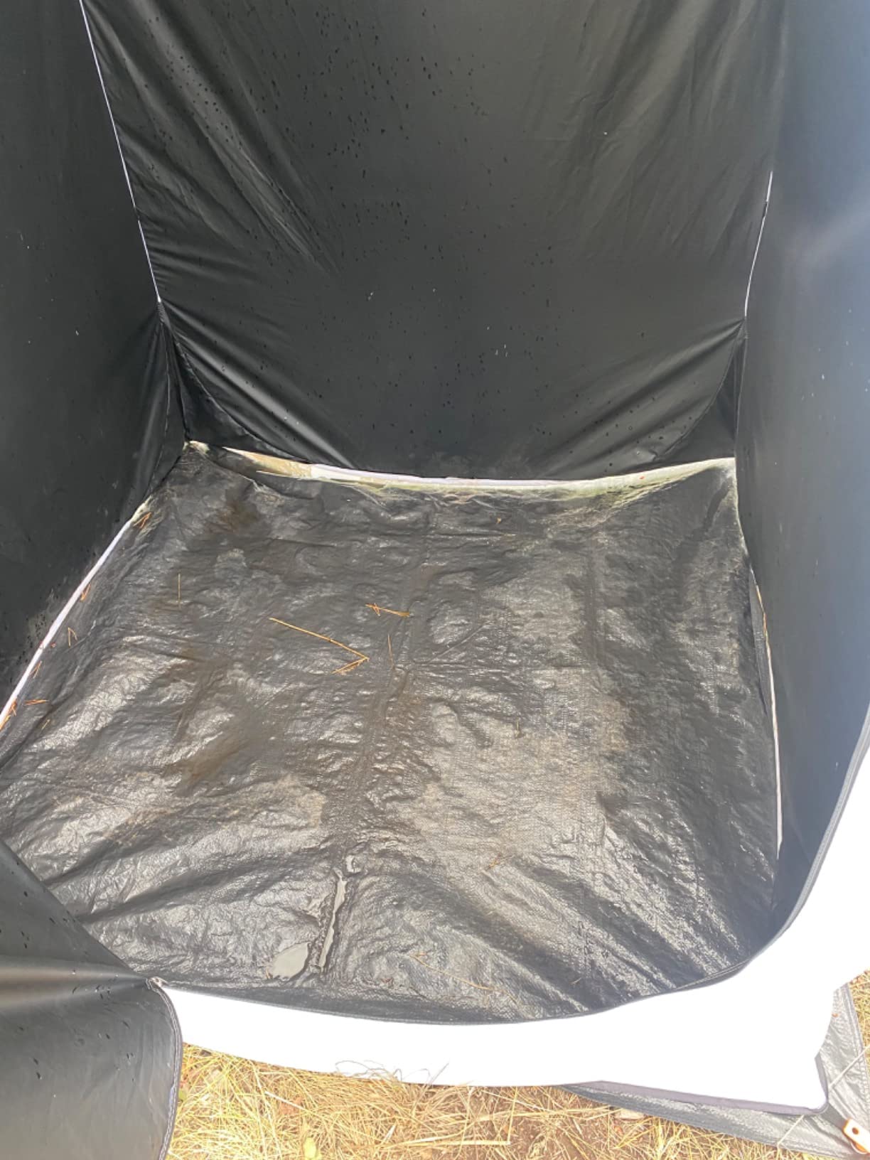 Alvantor Shower Tent Pop Up Changing Room Outdoor Shower Enclosure Pop Up Privacy Shelter Toilet Tent Camping Dressing Portable Shelter Teflon Coating Fabric 4'x4'x7' customer photo 2