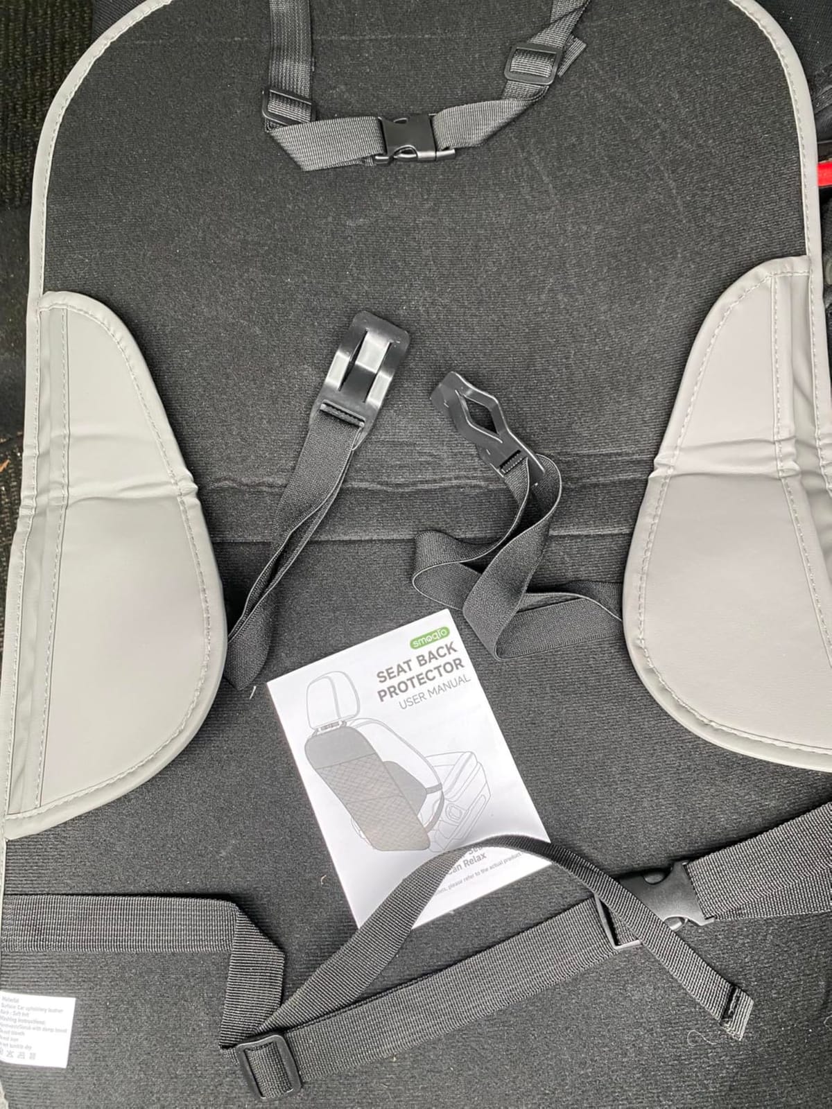 Seat Back Protectors for Kids, Car Kick Mats with Large Pocket Organizer, Waterproof, 2PCS customer photo 2