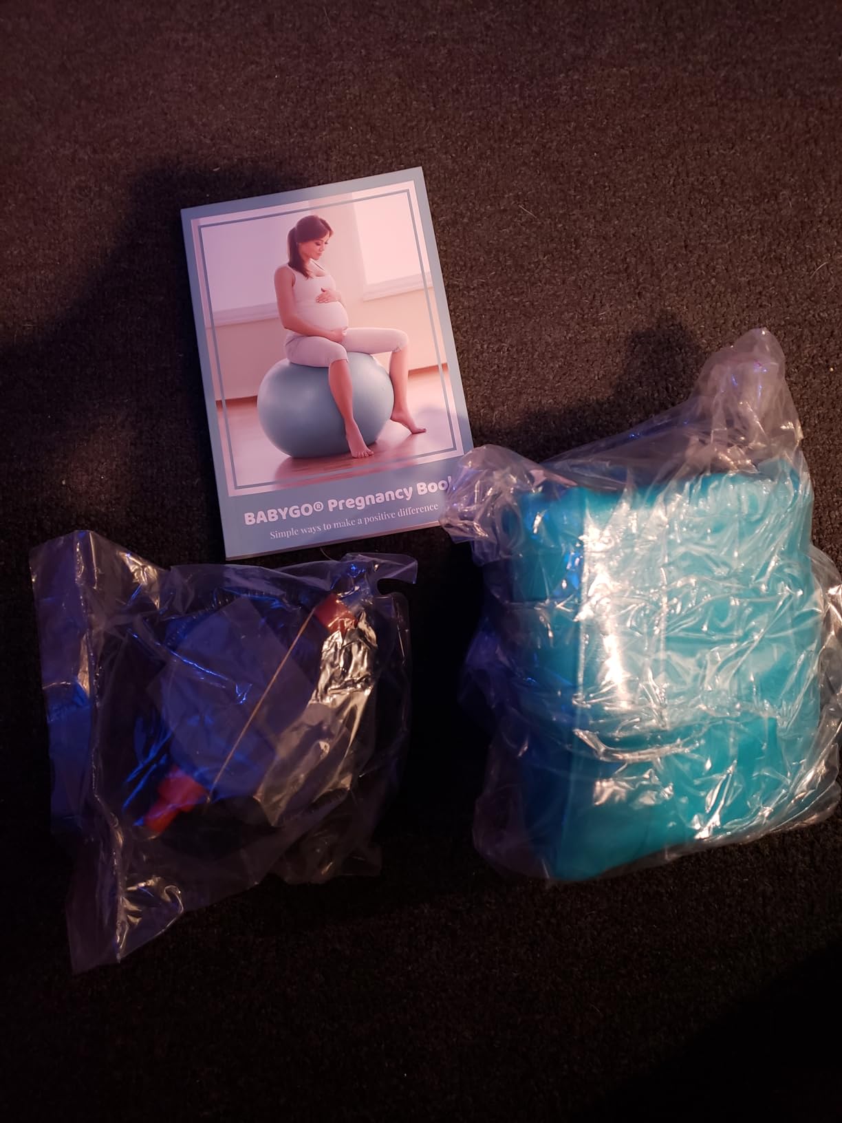 BABYGO Birthing Ball - Pregnancy Yoga Labor & Exercise Ball & Book Set Trimester Targeting, Maternity Physio, Birth & Recovery Plan Included Anti Burst Eco Friendly customer photo 1