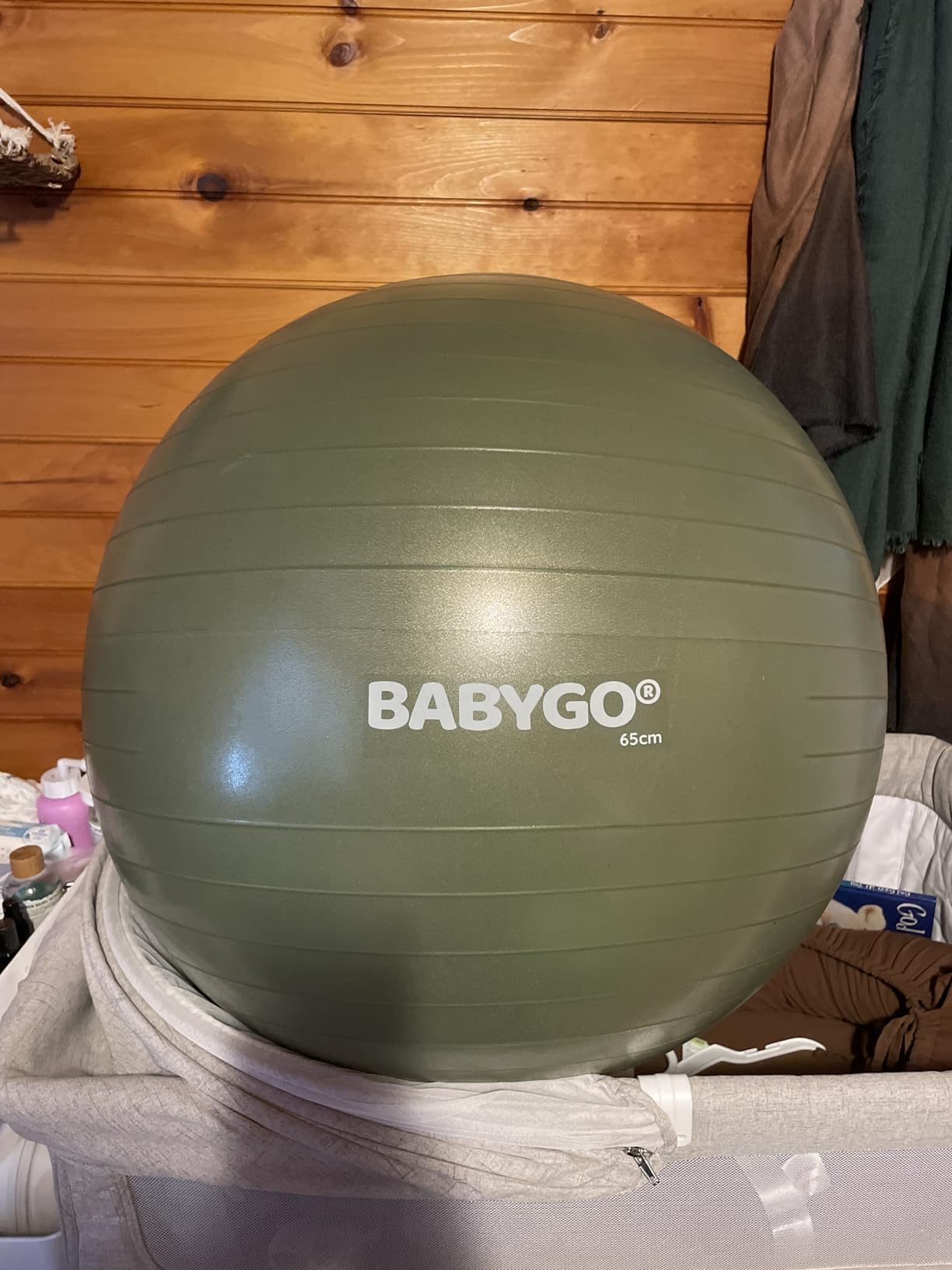 BABYGO Birthing Ball - Pregnancy Yoga Labor & Exercise Ball & Book Set Trimester Targeting, Maternity Physio, Birth & Recovery Plan Included Anti Burst Eco Friendly customer photo 1