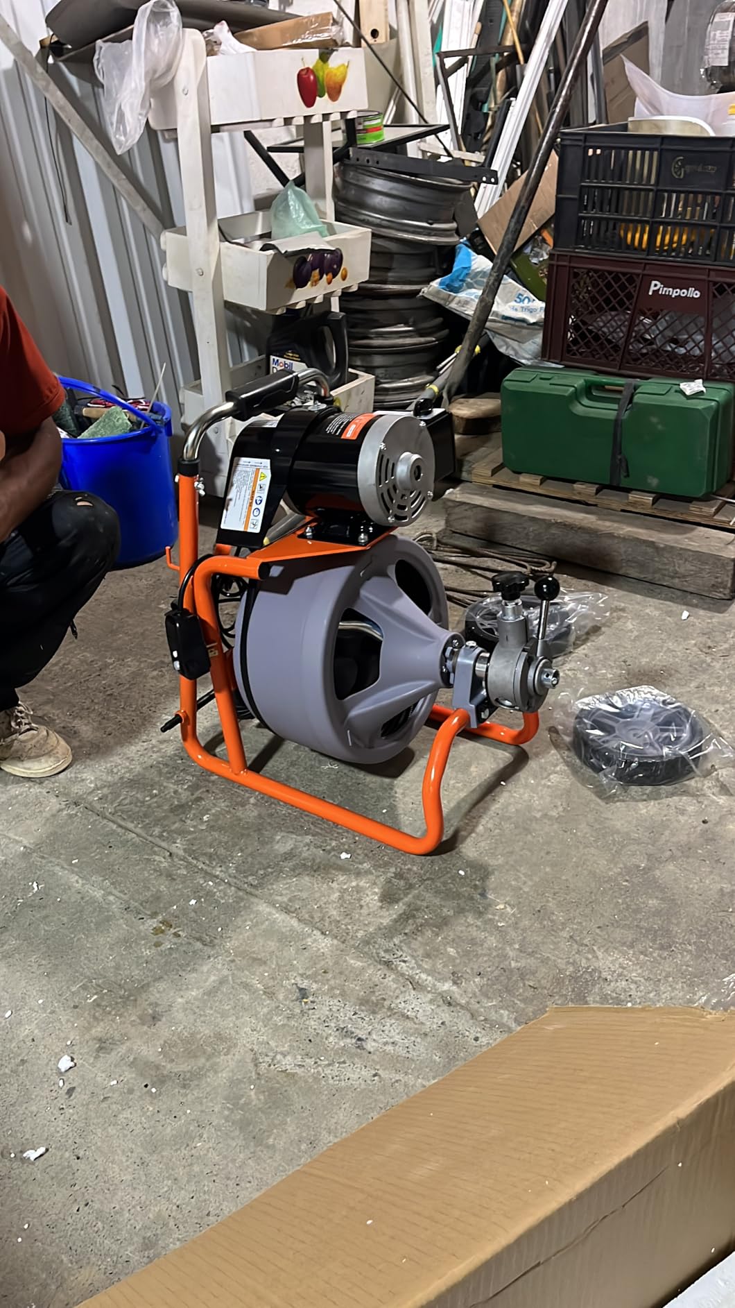 VEVOR Drain Cleaner Machine 100 FT x 3/8 Inch with Adjustable Drum Angle | For 2
