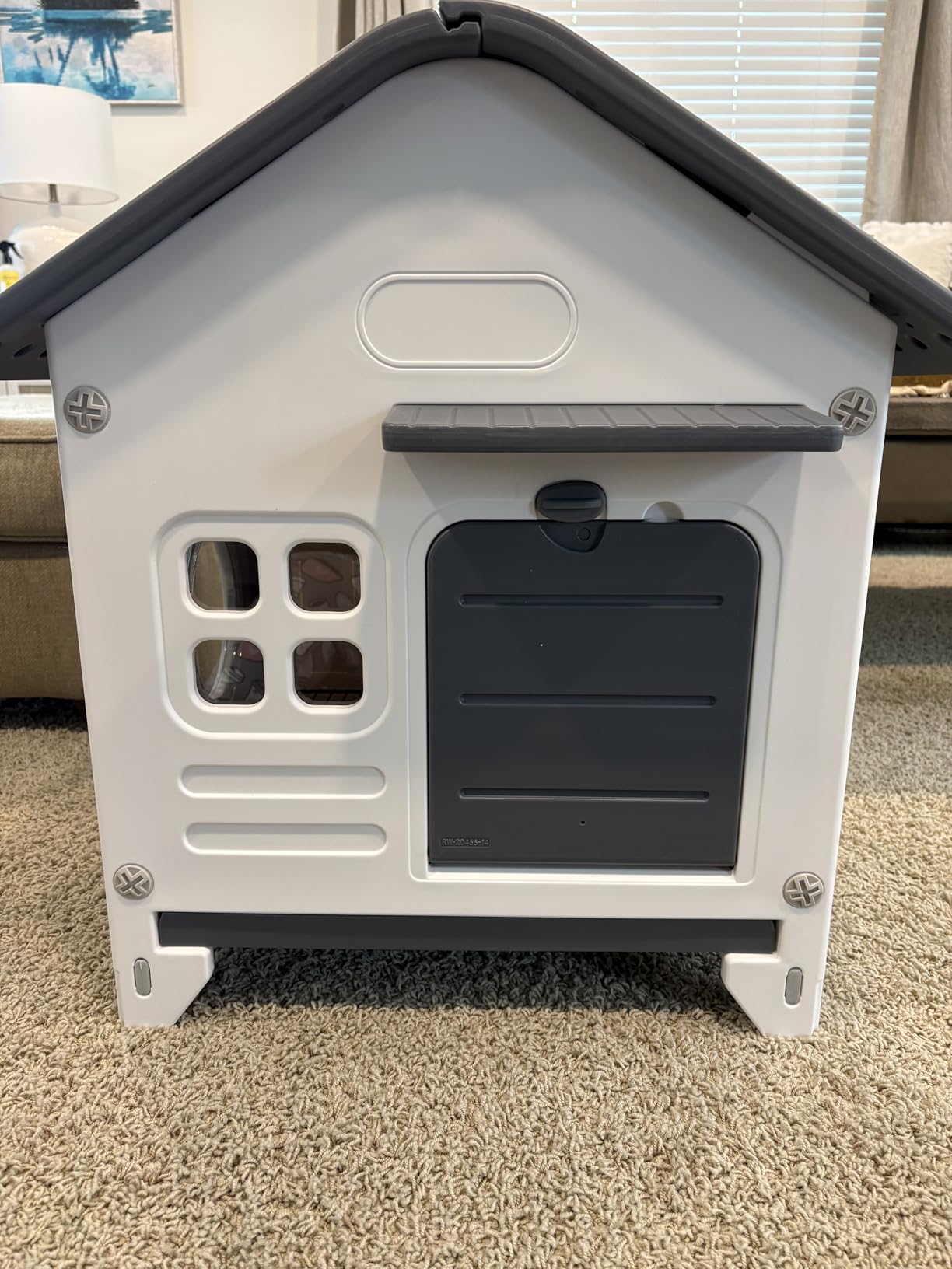 Rabbit Hutch Outdoor Indoor Plastic Bunny Cage Enclosure Guinea Pig Cage customer photo 1