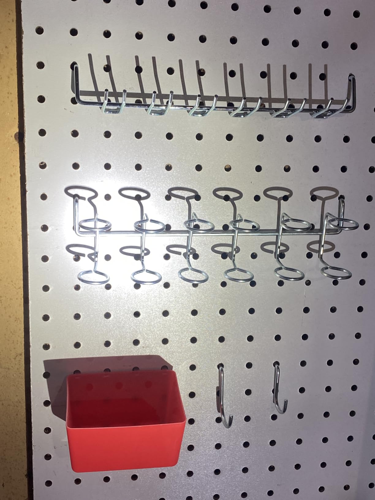INCLY 312PCS Peg Board Organizer Accessories Kit for Organizing Tools | Pegboard Hooks Assortment with 20 Bins, Fit 1/8 or 1/4 inch Pegboard, for Hanging Storage, Garage, Workbench, Craft Room customer photo 1