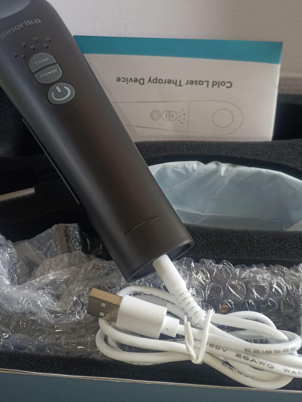Cold Laser Therapy Device for Pain Relief, Infrared Red Light Therapy Devices for Knee, Neck, Joint and Muscle with 808nm & 650nm, 3 Power Mode/ 4 Timer, Handheld, Black customer photo 2